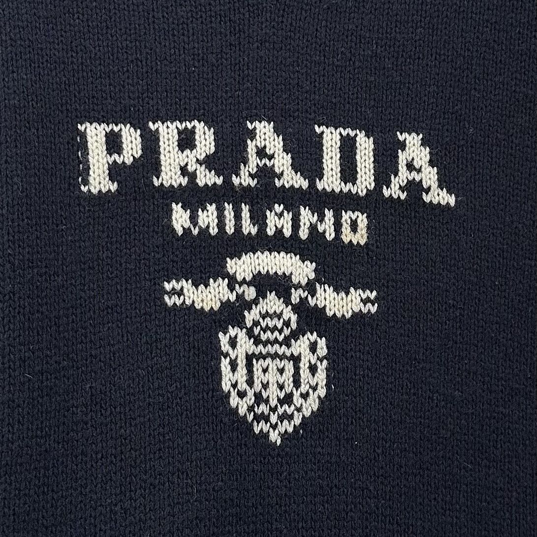 Prada Luxurious Wool Cashmere Black Sweater Size US L / EU 52-54 / 3 - 9 Thumbnail