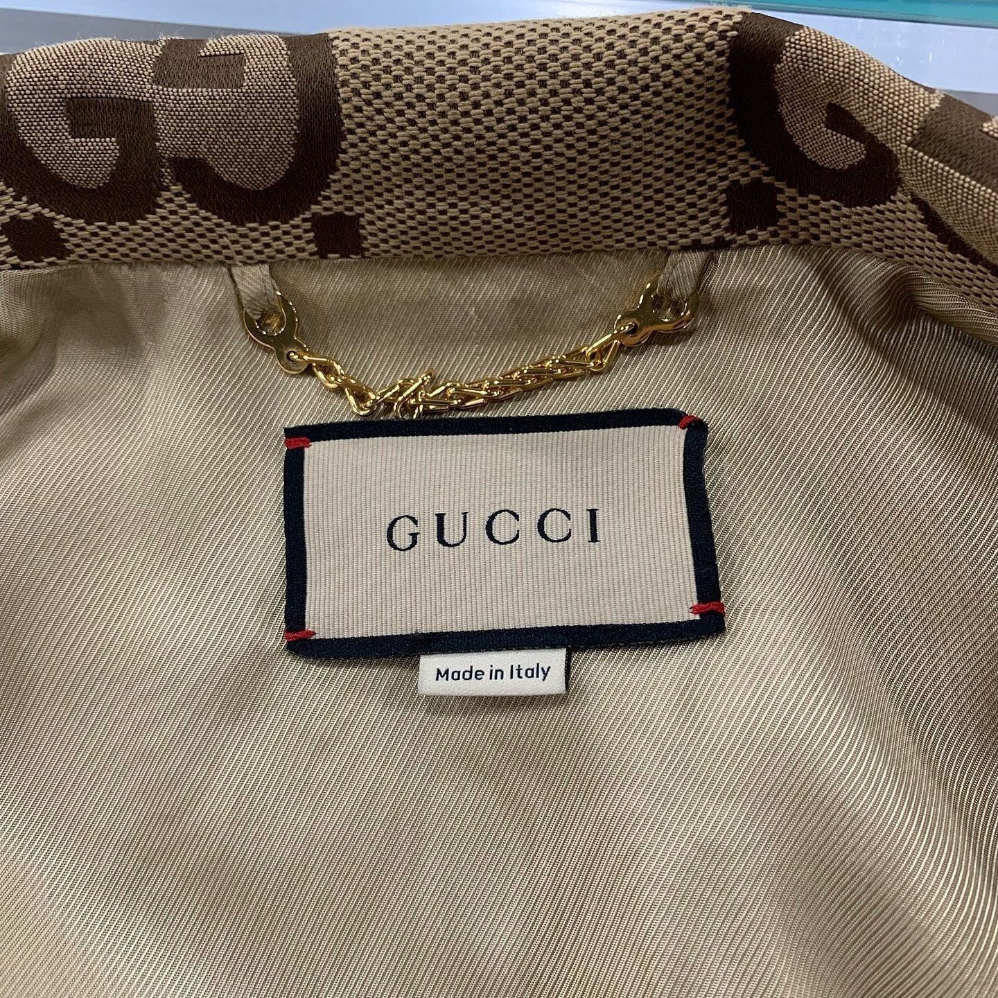 Gucci Monogram Canvas Bomber Jacket in Brown Size US L / EU 52-54 / 3 - 3 Thumbnail
