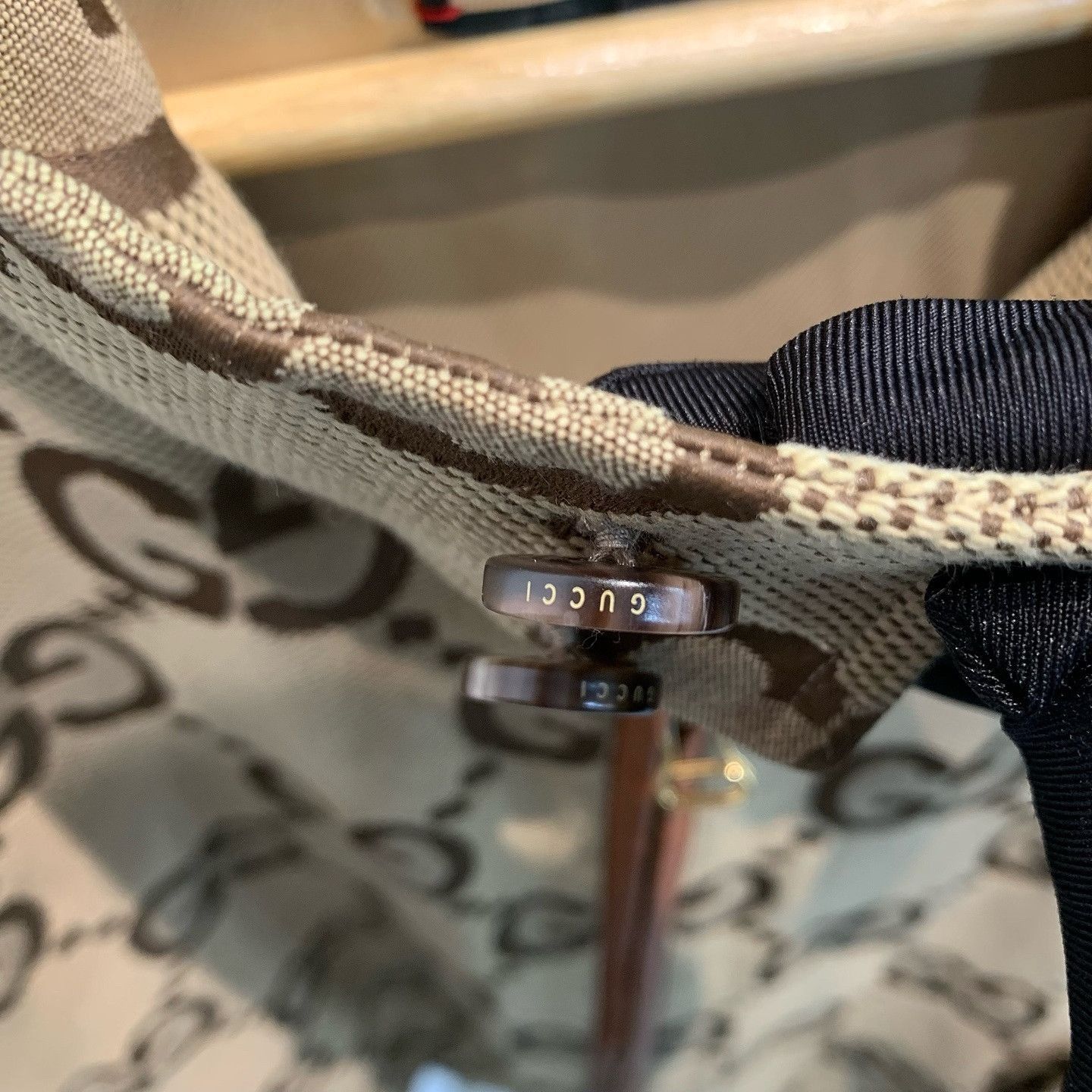 Gucci Monogram Canvas Bomber Jacket in Brown Size US L / EU 52-54 / 3 - 5 Thumbnail