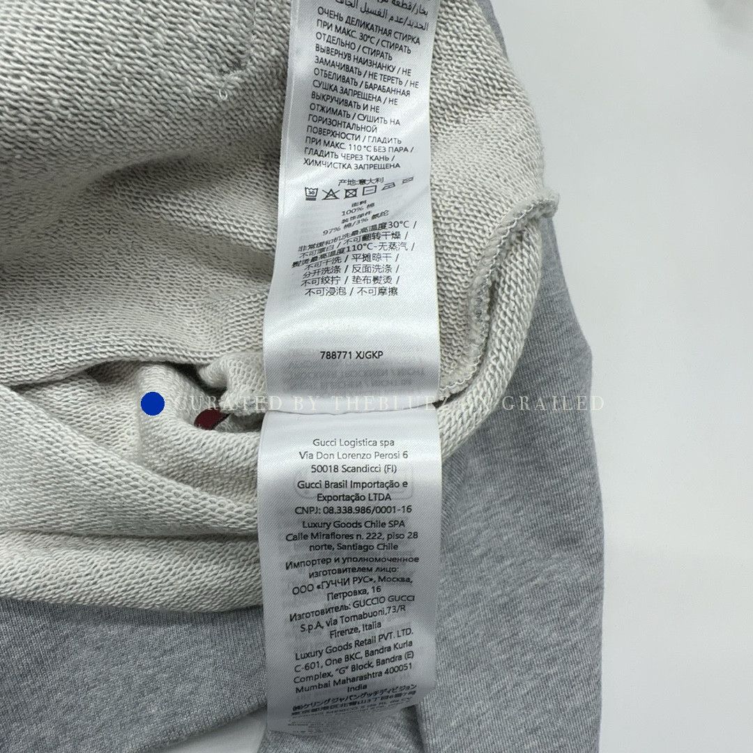 Gucci Firenze 1921 Logo Hoodie in Gray Size US XL / EU 56 / 4 - 3 Thumbnail