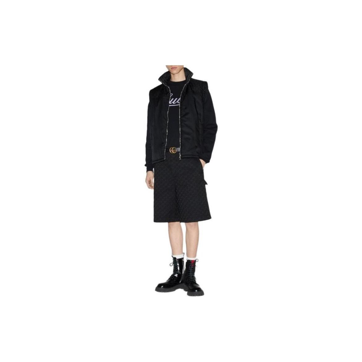 Gucci GG Monogram Nylon Vest in Black Size US M / EU 48-50 / 2 - 7 Thumbnail