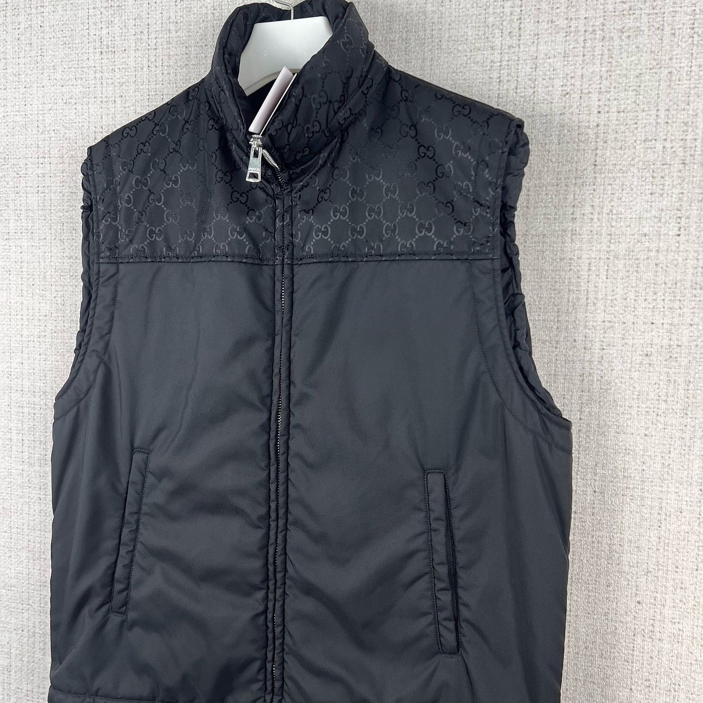 Gucci GG Monogram Nylon Vest in Black Size US M / EU 48-50 / 2 - 6 Thumbnail