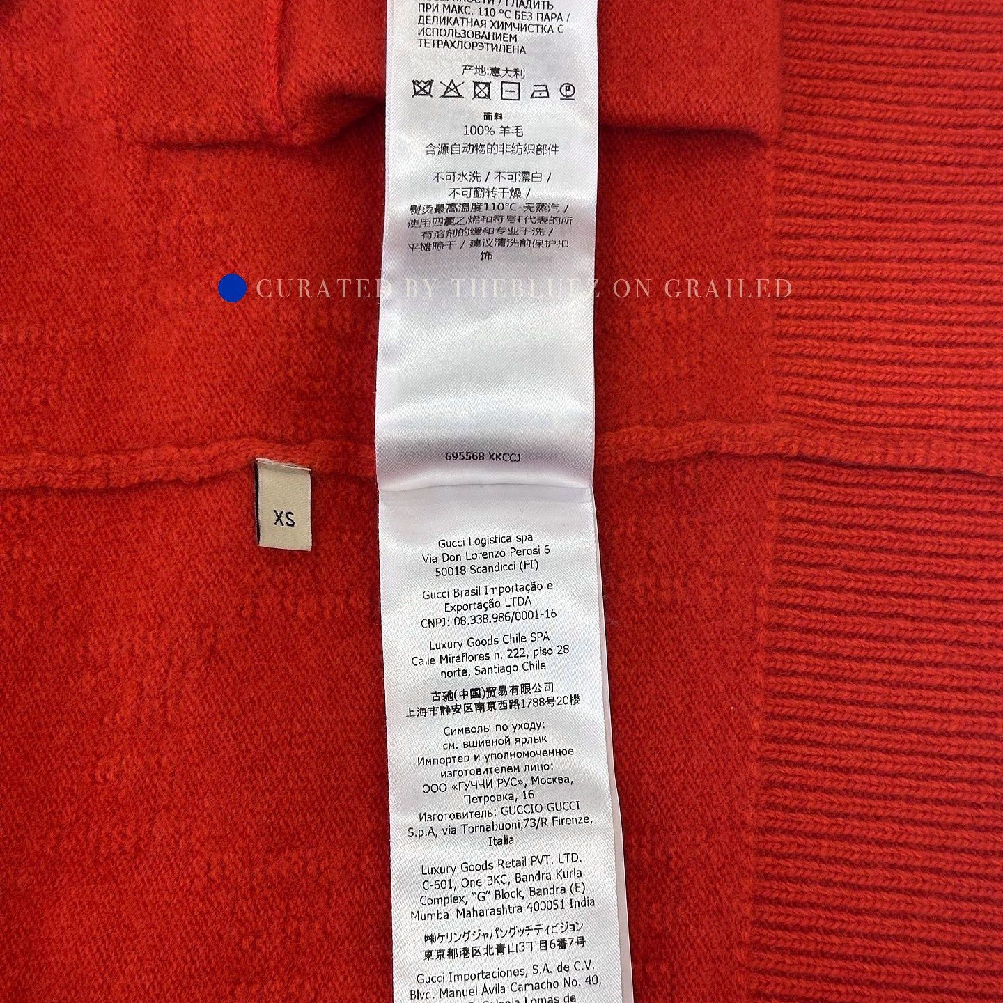 Gucci Orange Knit Vest with GG Pattern Size US XS / EU 42 / 0 - 4 Thumbnail