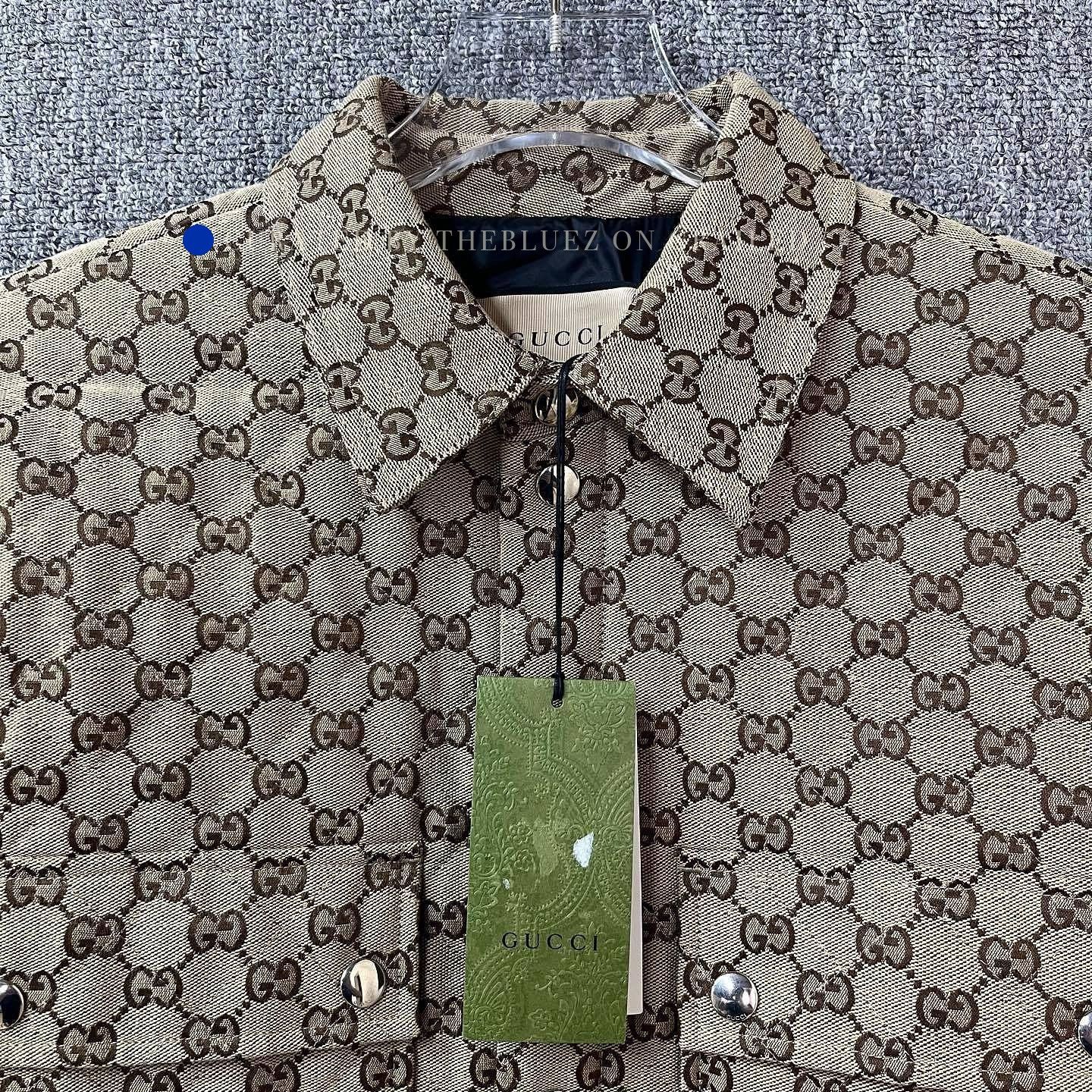 Gucci Quilted GG Monogram Jacket in Beige Size US XS / EU 42 / 0 - 5 Thumbnail