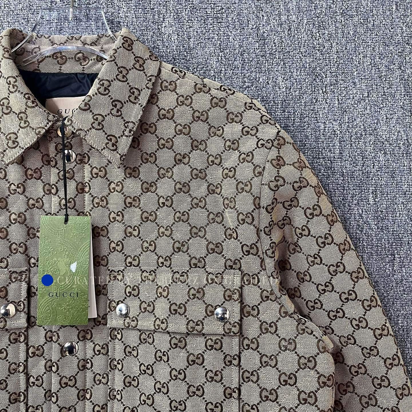 Gucci Quilted GG Monogram Jacket in Beige Size US XS / EU 42 / 0 - 3 Thumbnail