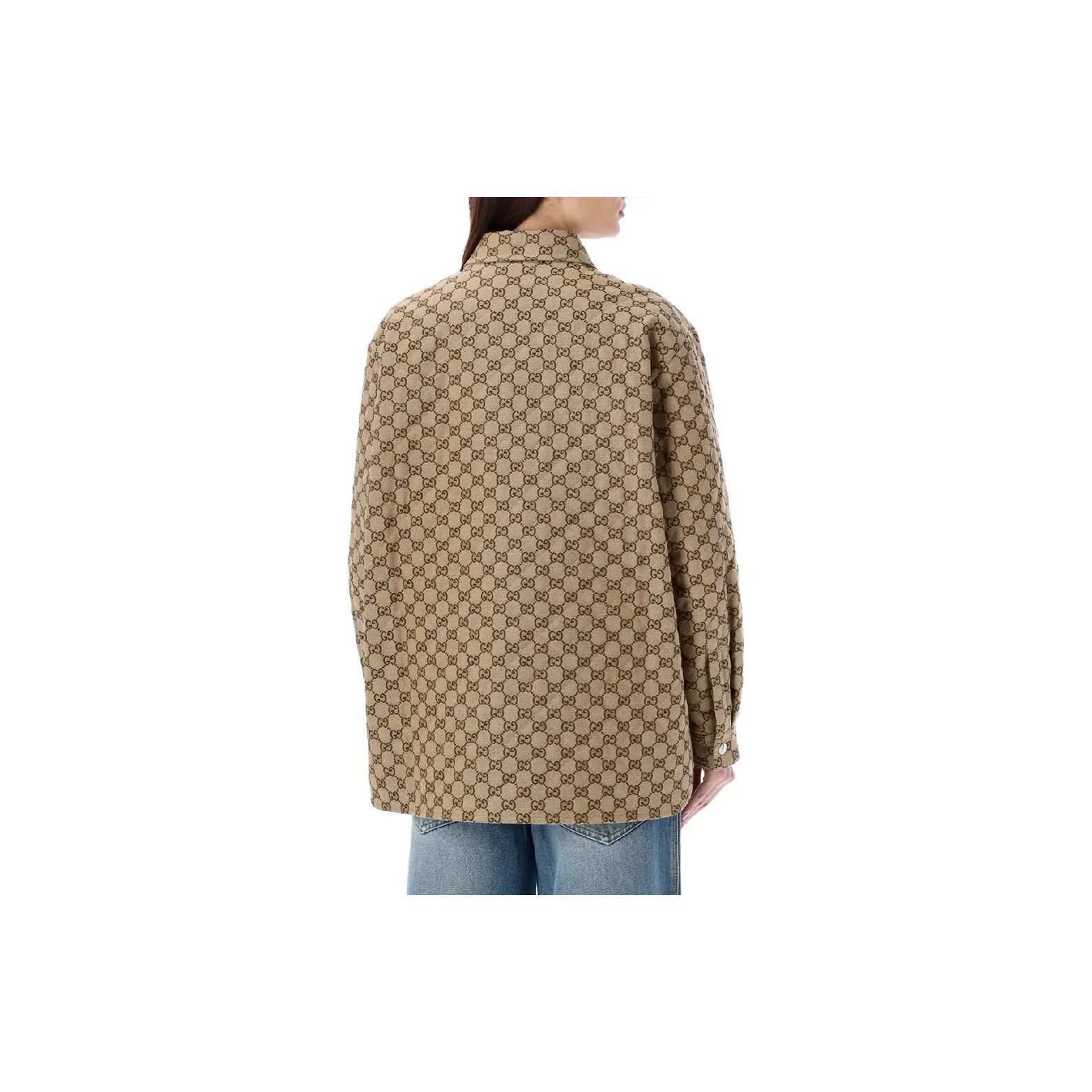 Gucci Quilted GG Monogram Jacket in Beige Size US XS / EU 42 / 0 - 8 Thumbnail