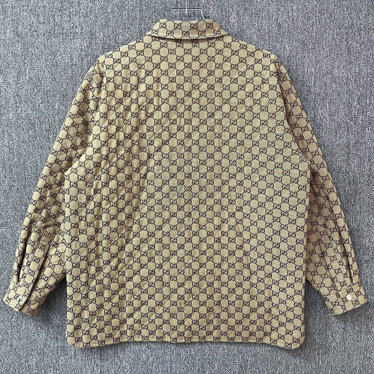 Gucci Quilted GG Monogram Jacket in Beige Size US XS / EU 42 / 0 - 2 Thumbnail