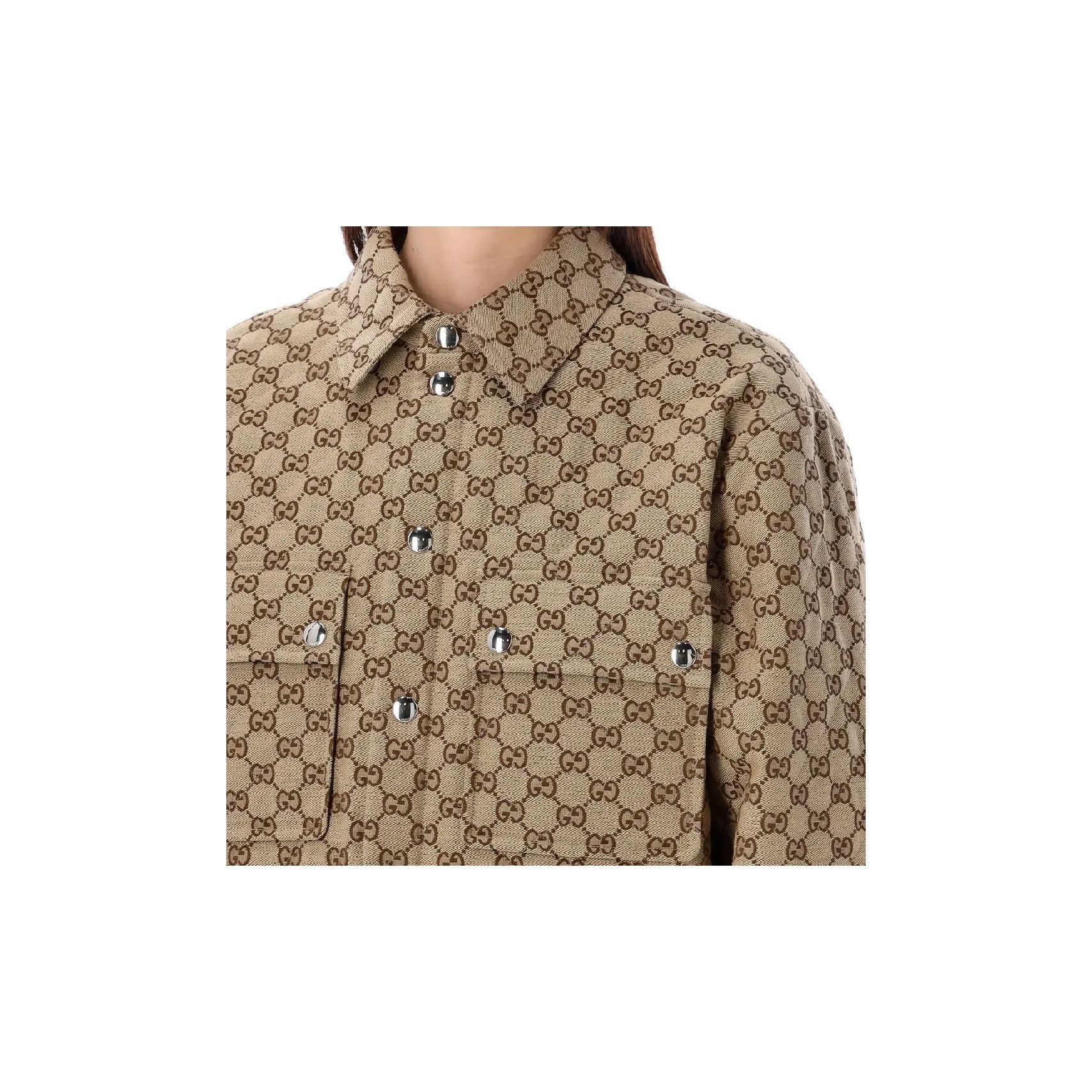 Gucci Quilted GG Monogram Jacket in Beige Size US XS / EU 42 / 0 - 9 Thumbnail