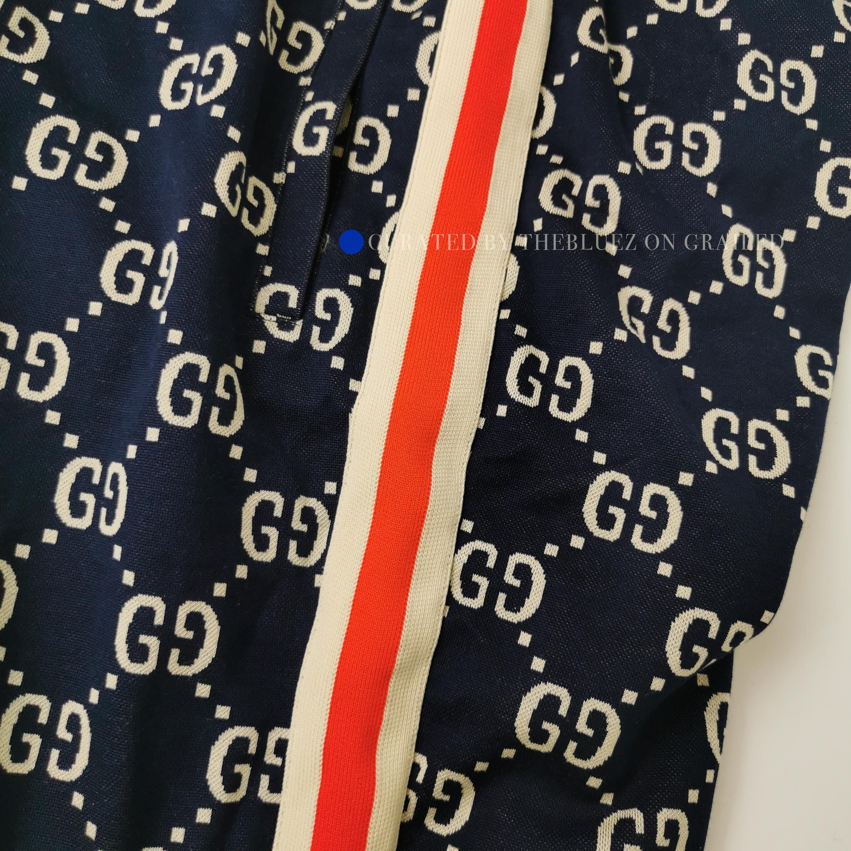 Gucci Stylish Blue Monogram Sweatpants Size US 32 / EU 48 - 3 Thumbnail