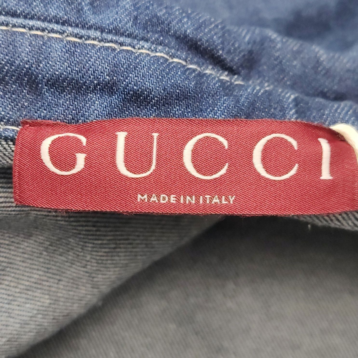 Gucci Denim Evolution Shirt in Blue Size US M / EU 48-50 / 2 - 5 Thumbnail
