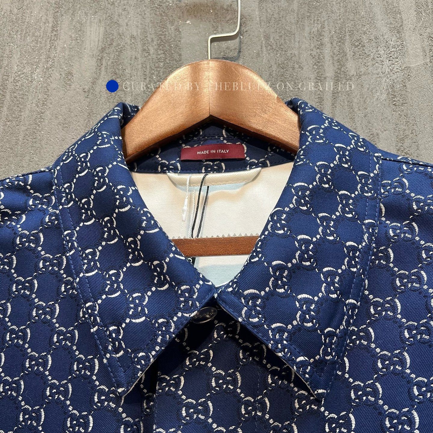 Gucci Monogram Jacquard Jacket in Blue Size US S / EU 44-46 / 1 - 5 Thumbnail