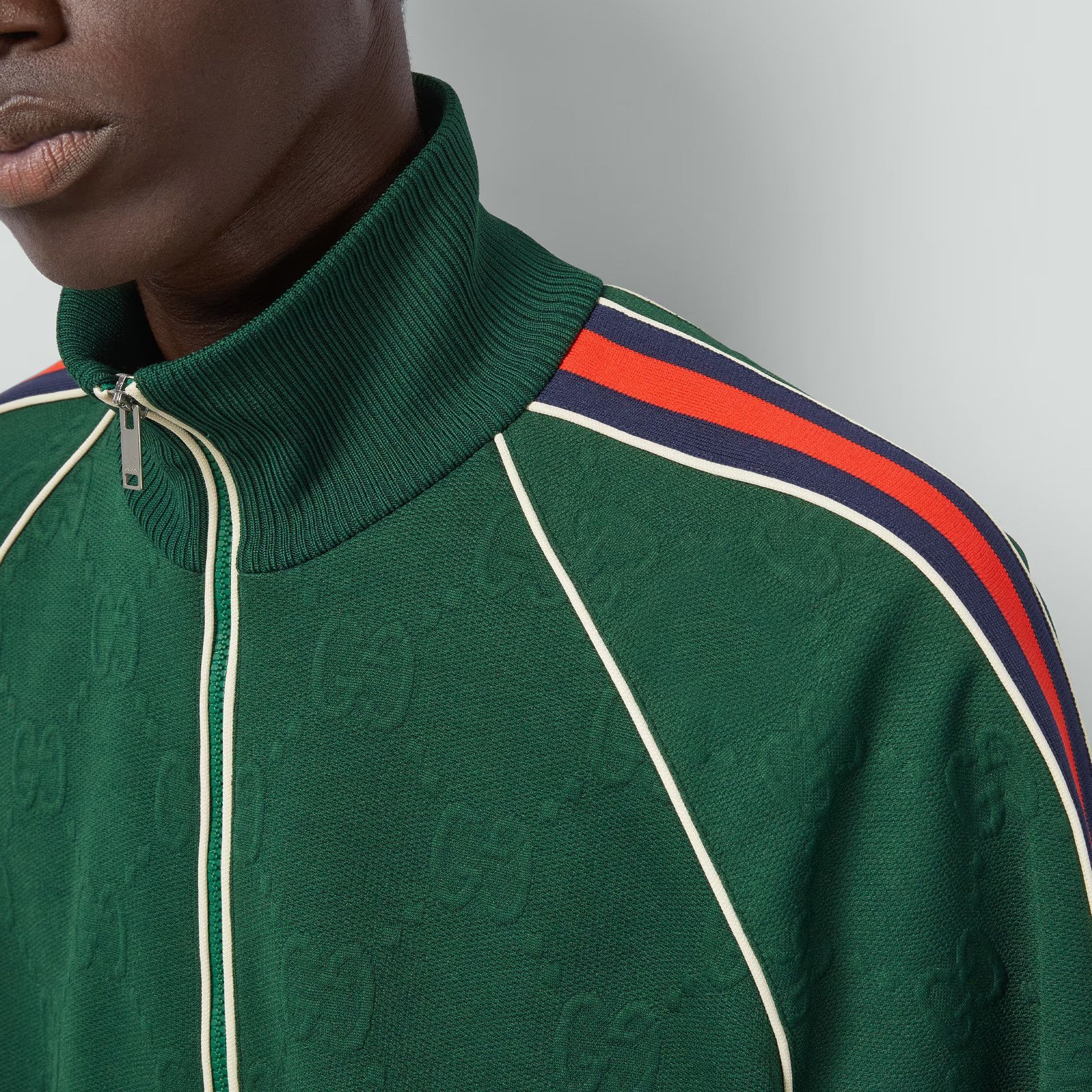 Gucci GG Jacquard Track Jacket in Green Size US XS / EU 42 / 0 - 12 Thumbnail