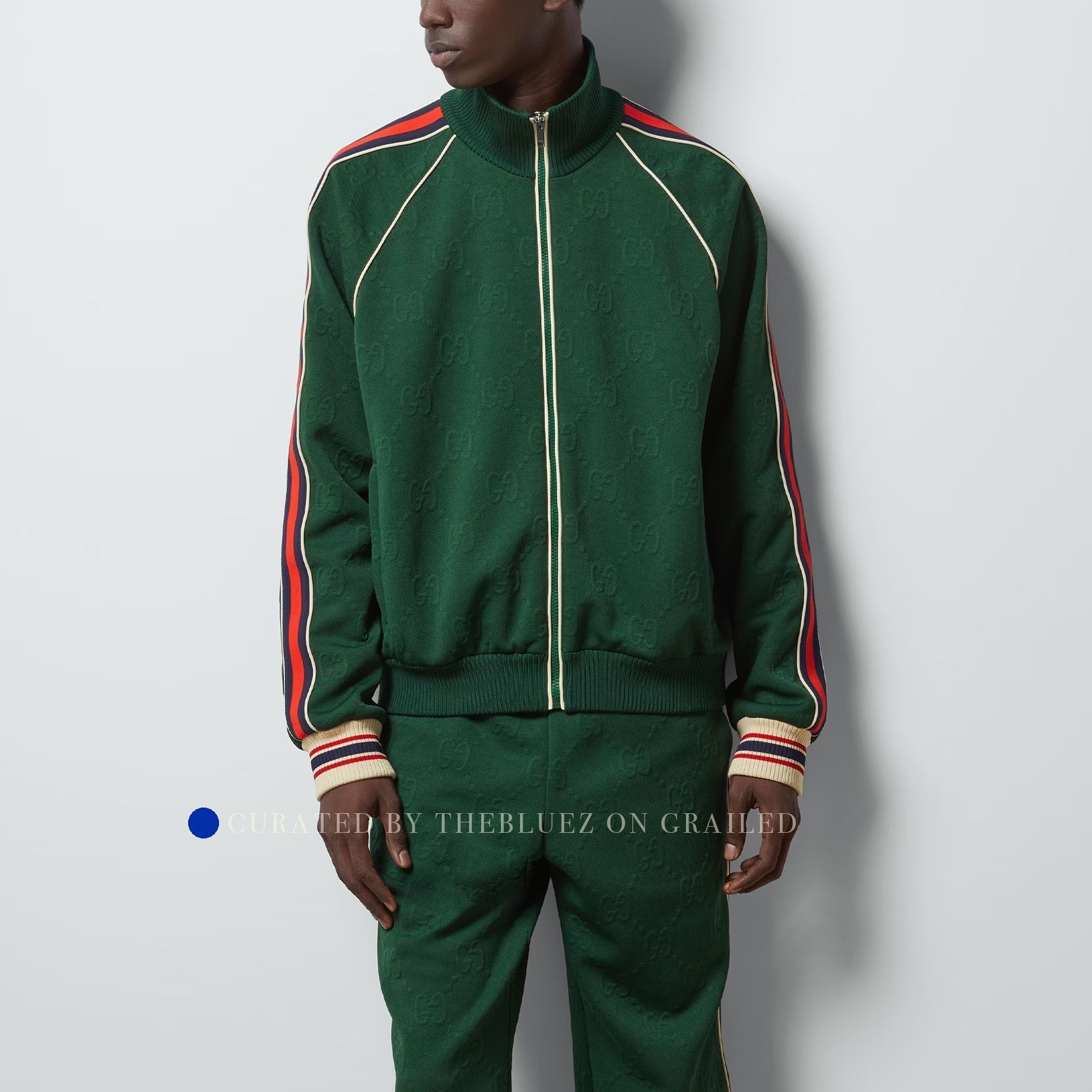 Gucci GG Jacquard Track Jacket in Green Size US XS / EU 42 / 0 - 9 Thumbnail
