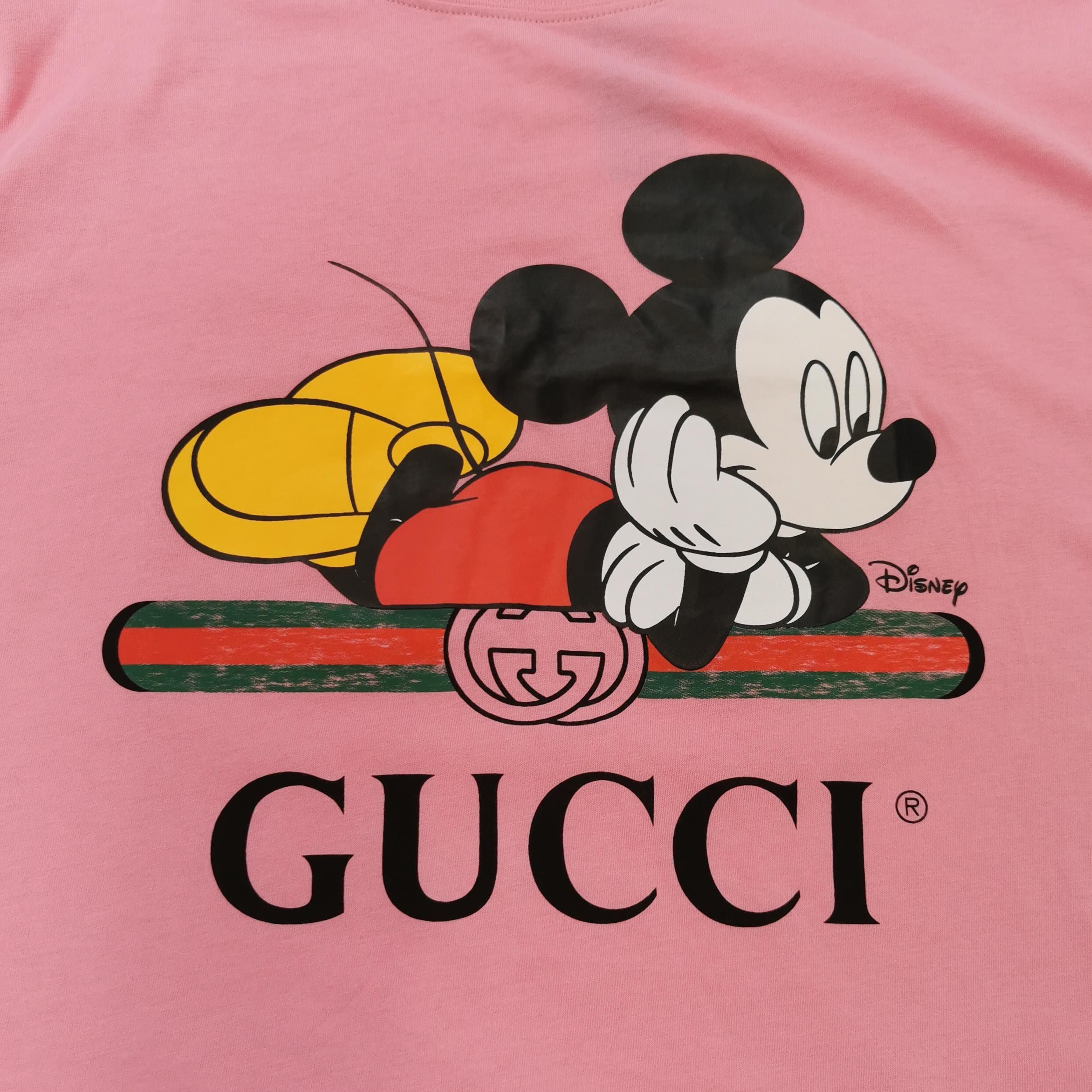 Gucci Disney Mickey Logo Pink T-Shirt Size US M / EU 48-50 / 2 - 3 Thumbnail