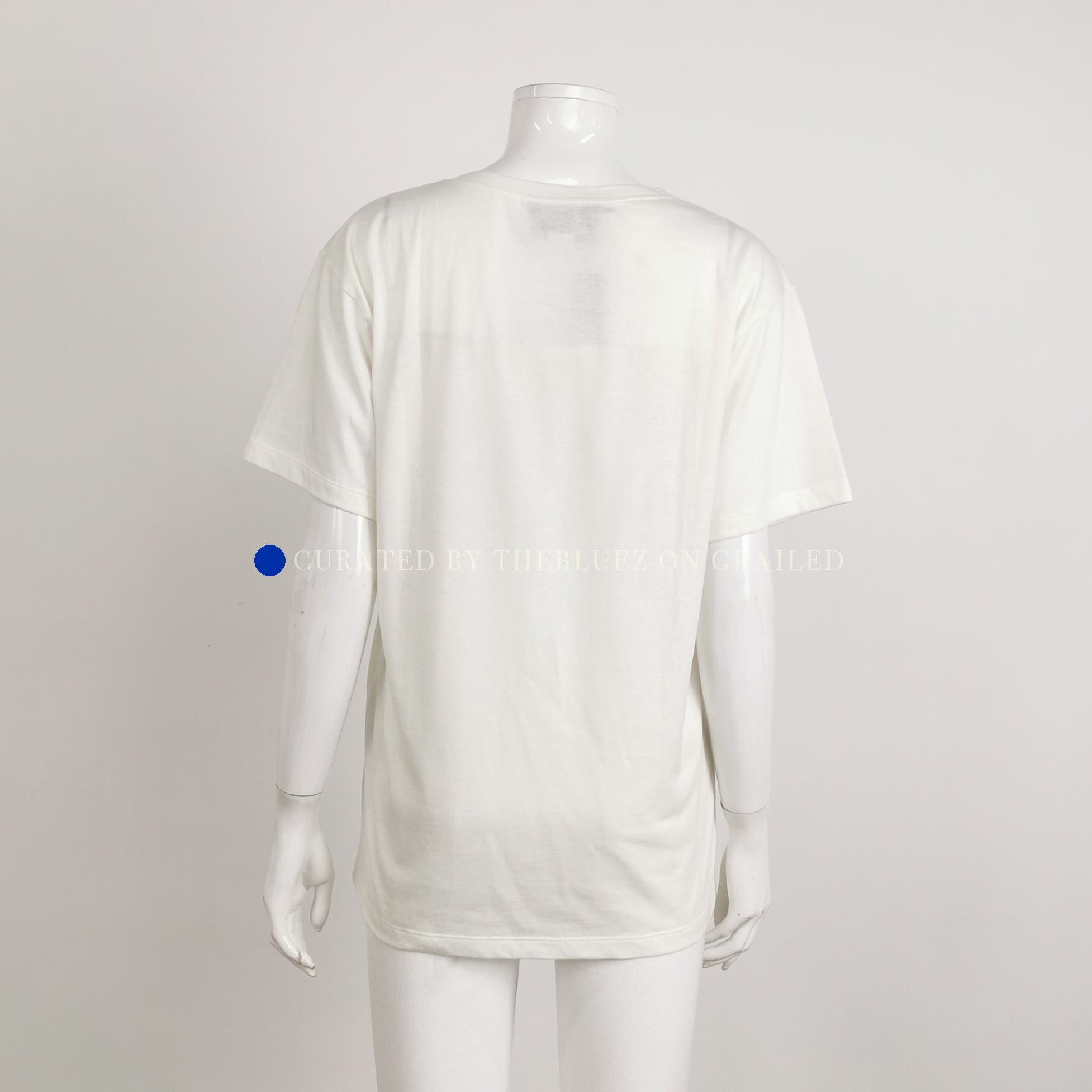 Gucci Graphic Print White T-Shirt in Size XS Size US XS / EU 42 / 0 - 2 Thumbnail