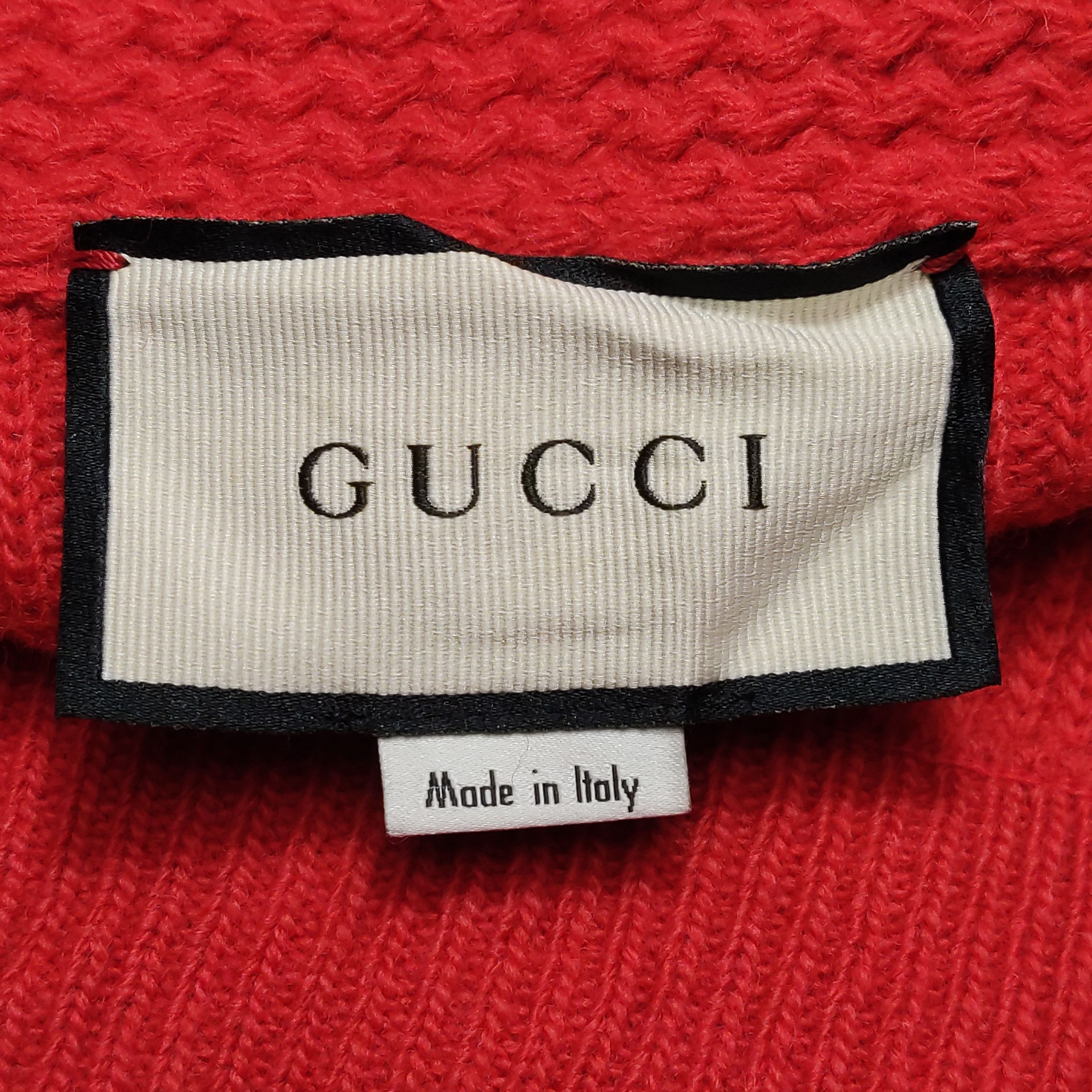 Gucci Cozy Red Wool Cardigan in Size XL Size US XL / EU 56 / 4 - 5 Thumbnail