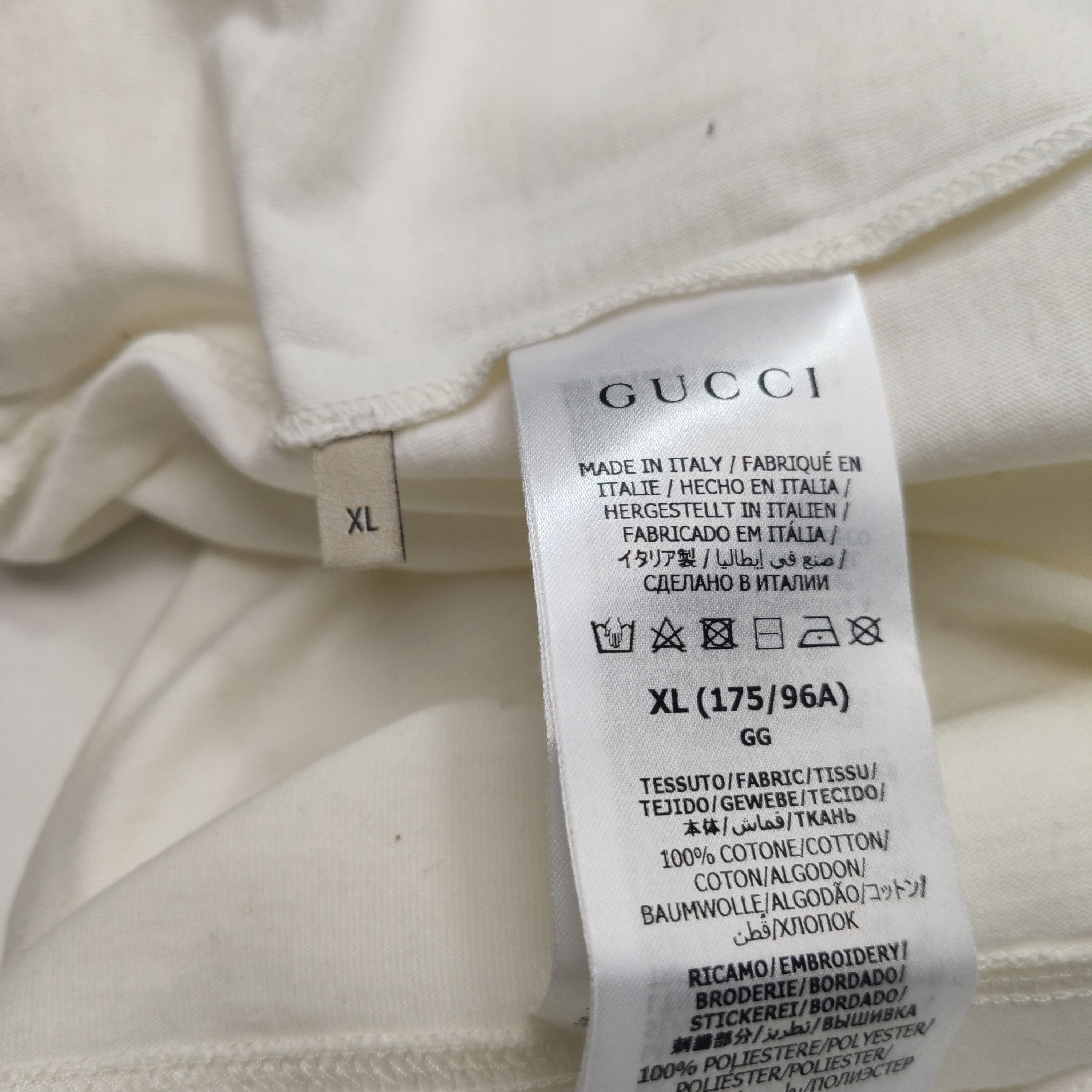 Gucci Graphic White T-Shirt with Monday Print Size US M / EU 48-50 / 2 - 6 Thumbnail
