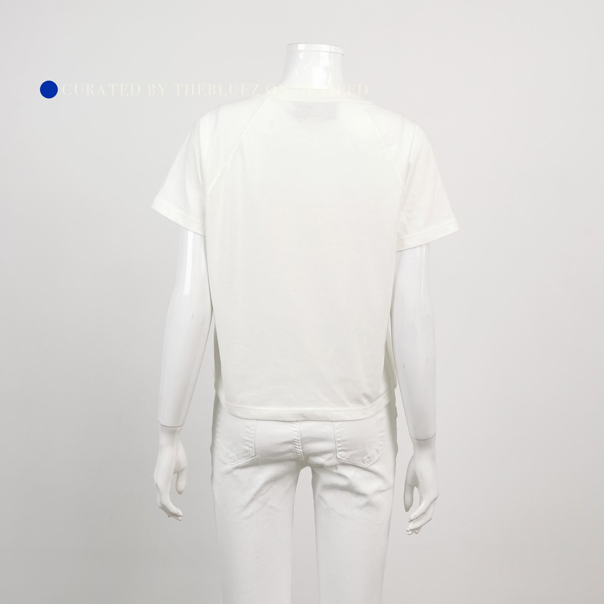 Gucci Graphic White T-Shirt with Monday Print Size US M / EU 48-50 / 2 - 2 Thumbnail