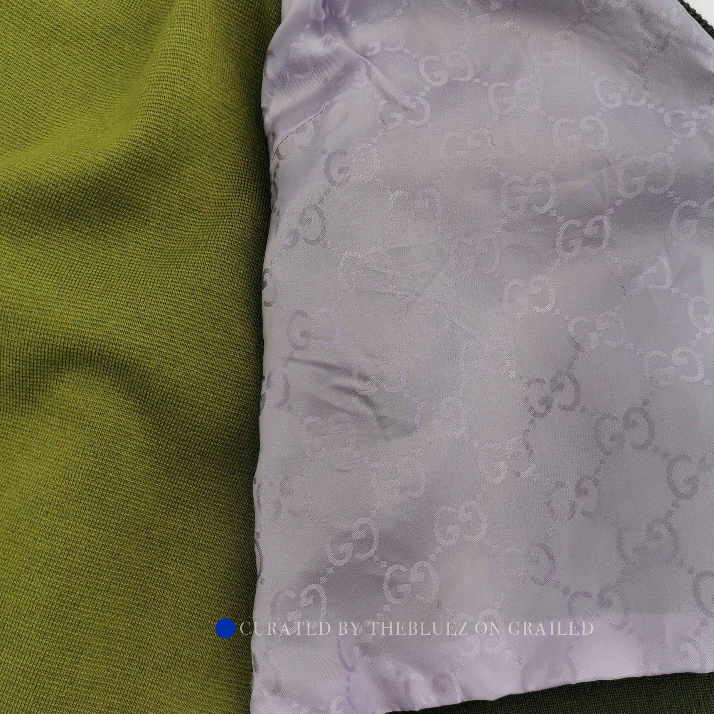 Gucci Colorblock Wool Silk Cardigan in Green Size US L / EU 52-54 / 3 - 3 Thumbnail