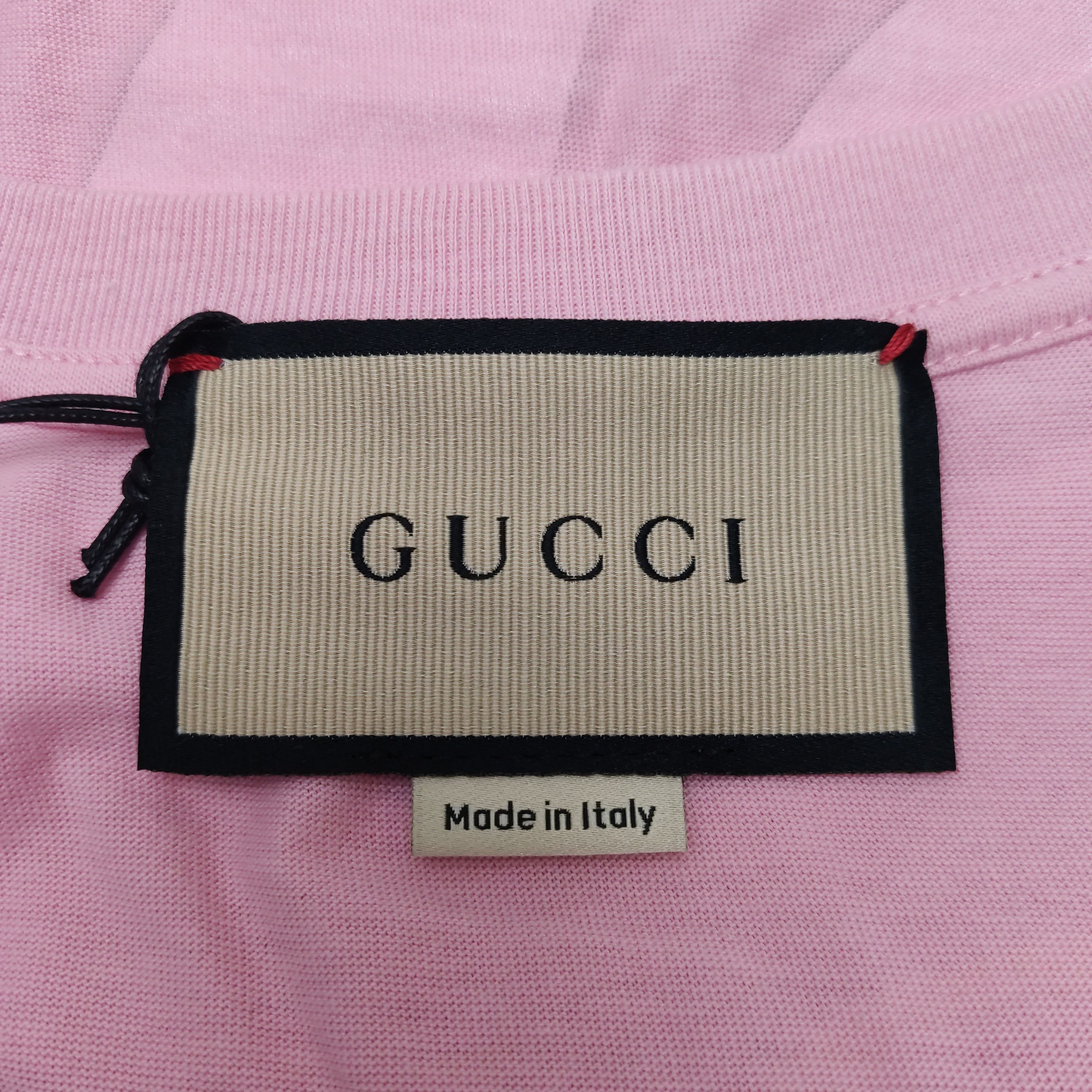 Gucci Pink Graphic T-Shirt with Animal Design Size US XS / EU 42 / 0 - 5 Thumbnail