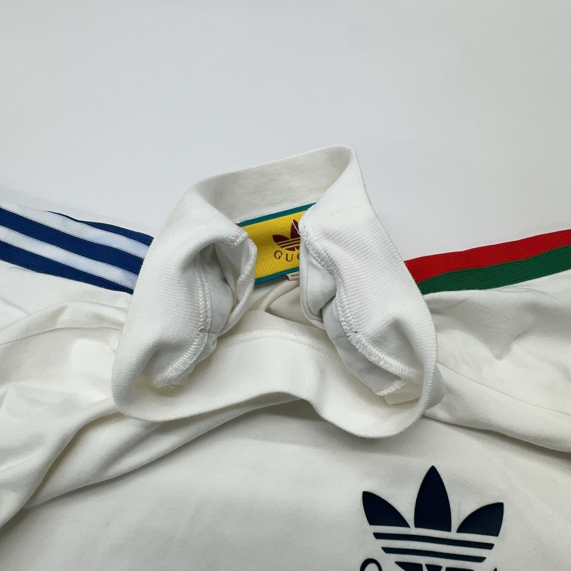 Gucci Adidas x Gucci Logo Tee in White Size US M / EU 48-50 / 2 - 6 Thumbnail