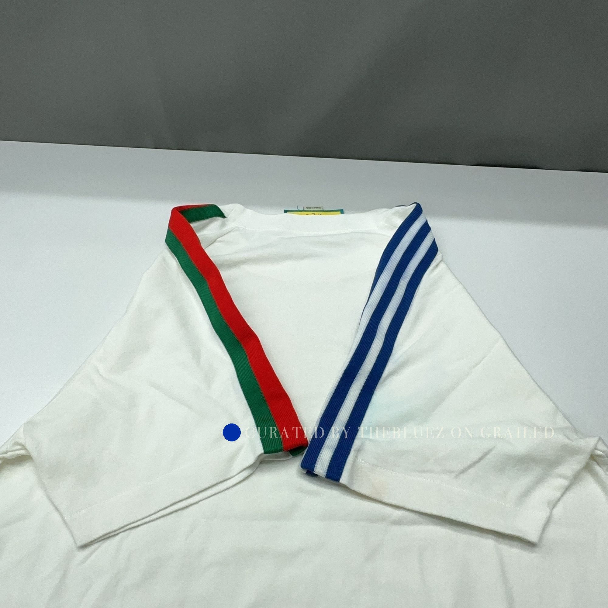 Gucci Adidas x Gucci Logo Tee in White Size US M / EU 48-50 / 2 - 12 Thumbnail