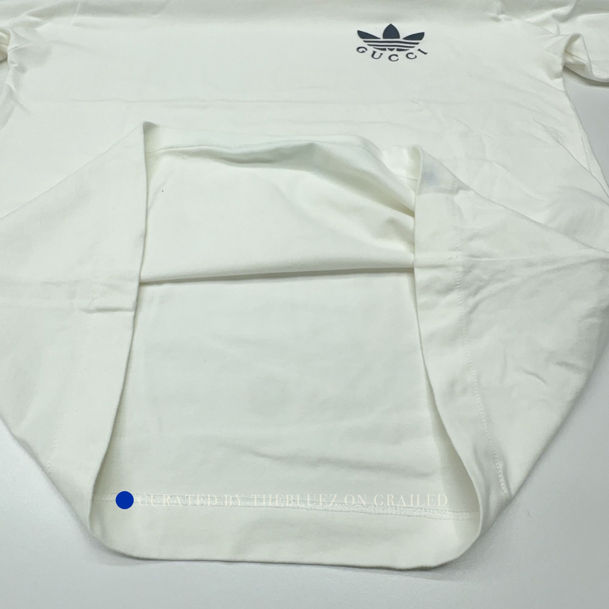 Gucci Adidas x Gucci Logo Tee in White Size US M / EU 48-50 / 2 - 9 Thumbnail