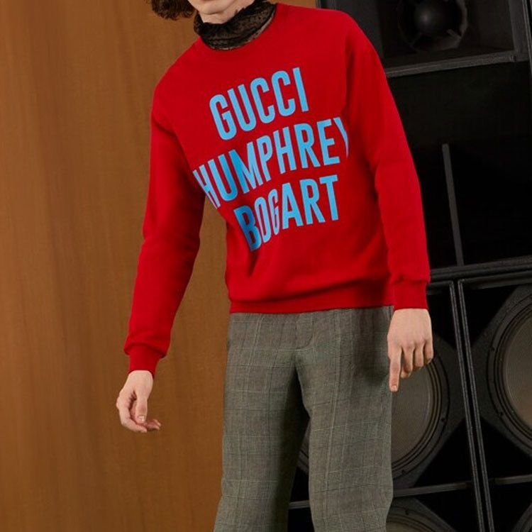 Gucci Graphic Sweatshirt with Humphrey Bogart Design Size US M / EU 48-50 / 2 - 9 Thumbnail