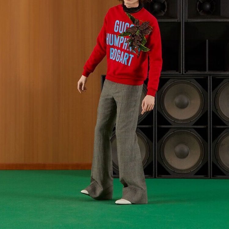 Gucci Graphic Sweatshirt with Humphrey Bogart Design Size US M / EU 48-50 / 2 - 7 Thumbnail