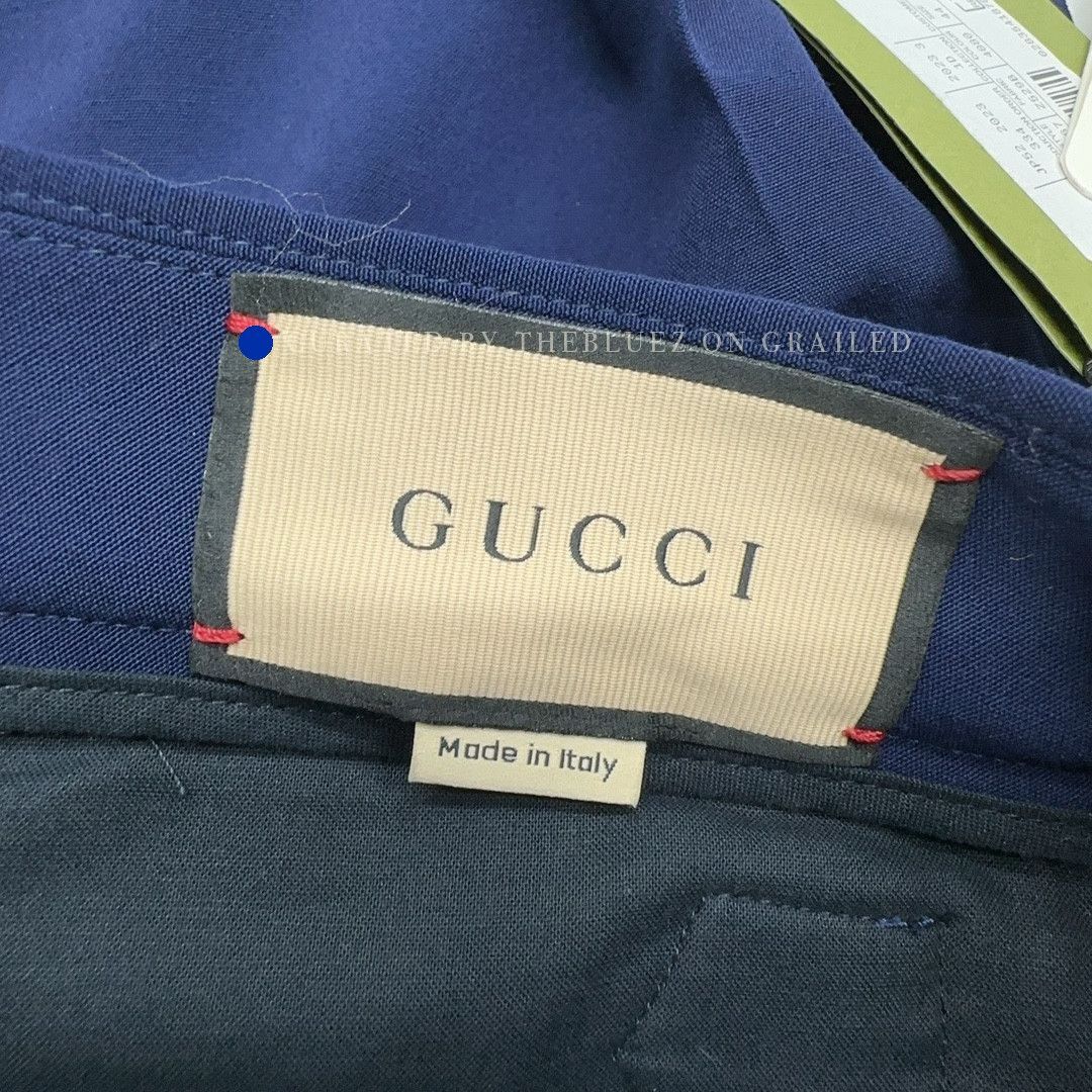 Gucci Stylish Blue Wool Trousers Size 28 Size US 28 / EU 44 - 4 Thumbnail