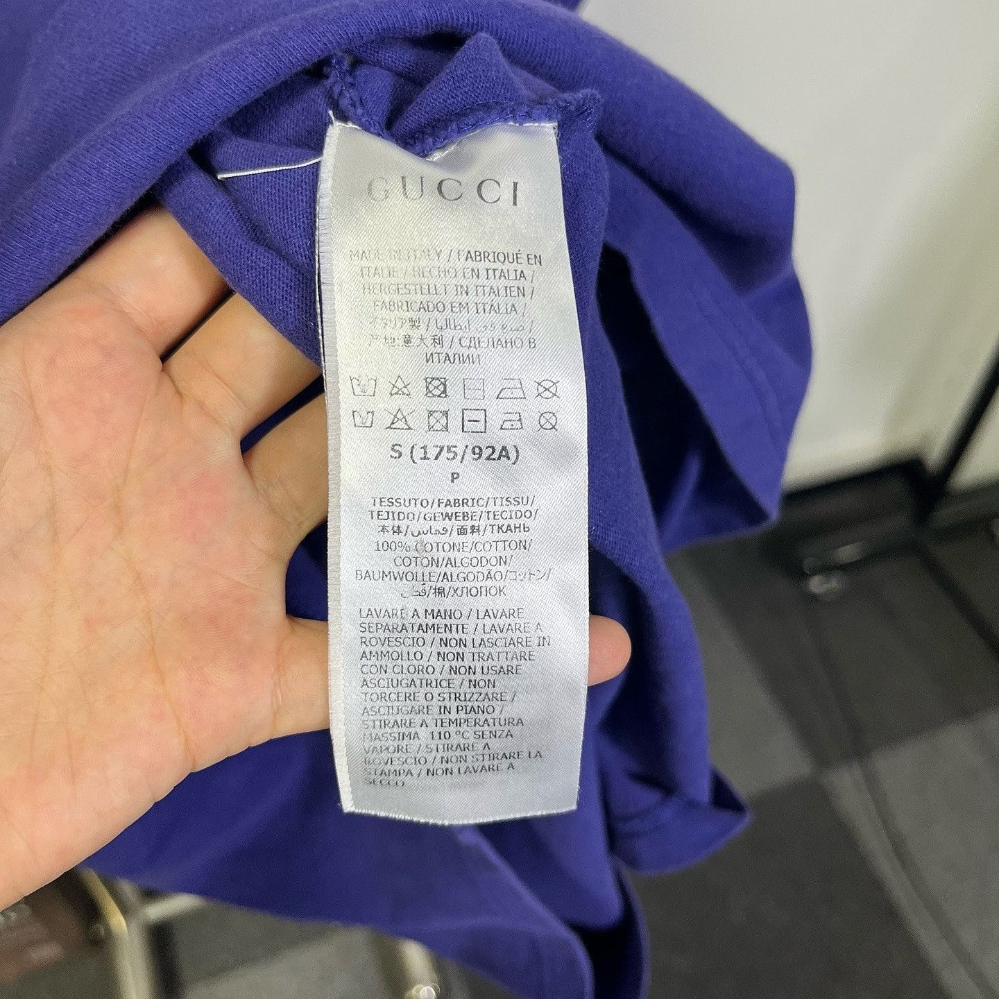 Gucci Iconic Blue Logo Tee Size US S / EU 44-46 / 1 - 4 Thumbnail