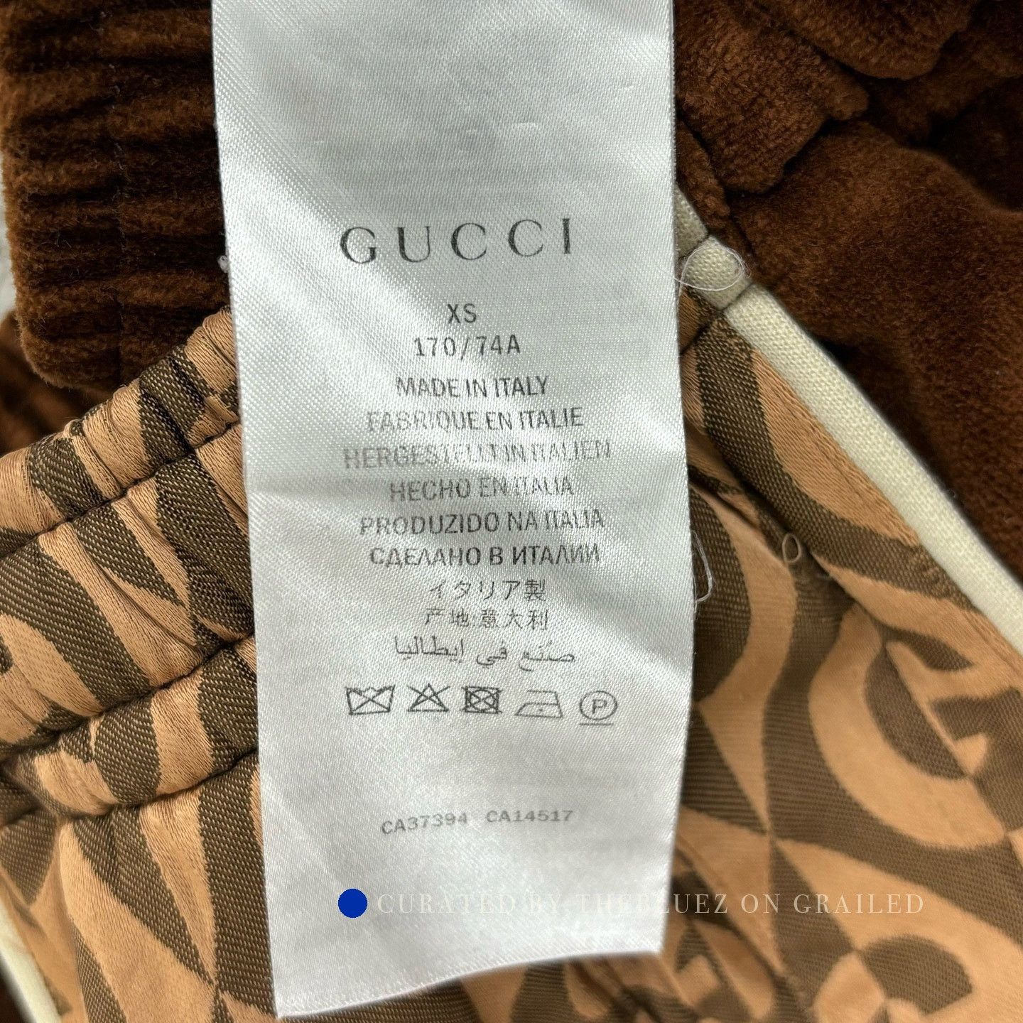 Gucci Logo Velvet Sweatpants in Brown Size US 28 / EU 44 - 4 Thumbnail