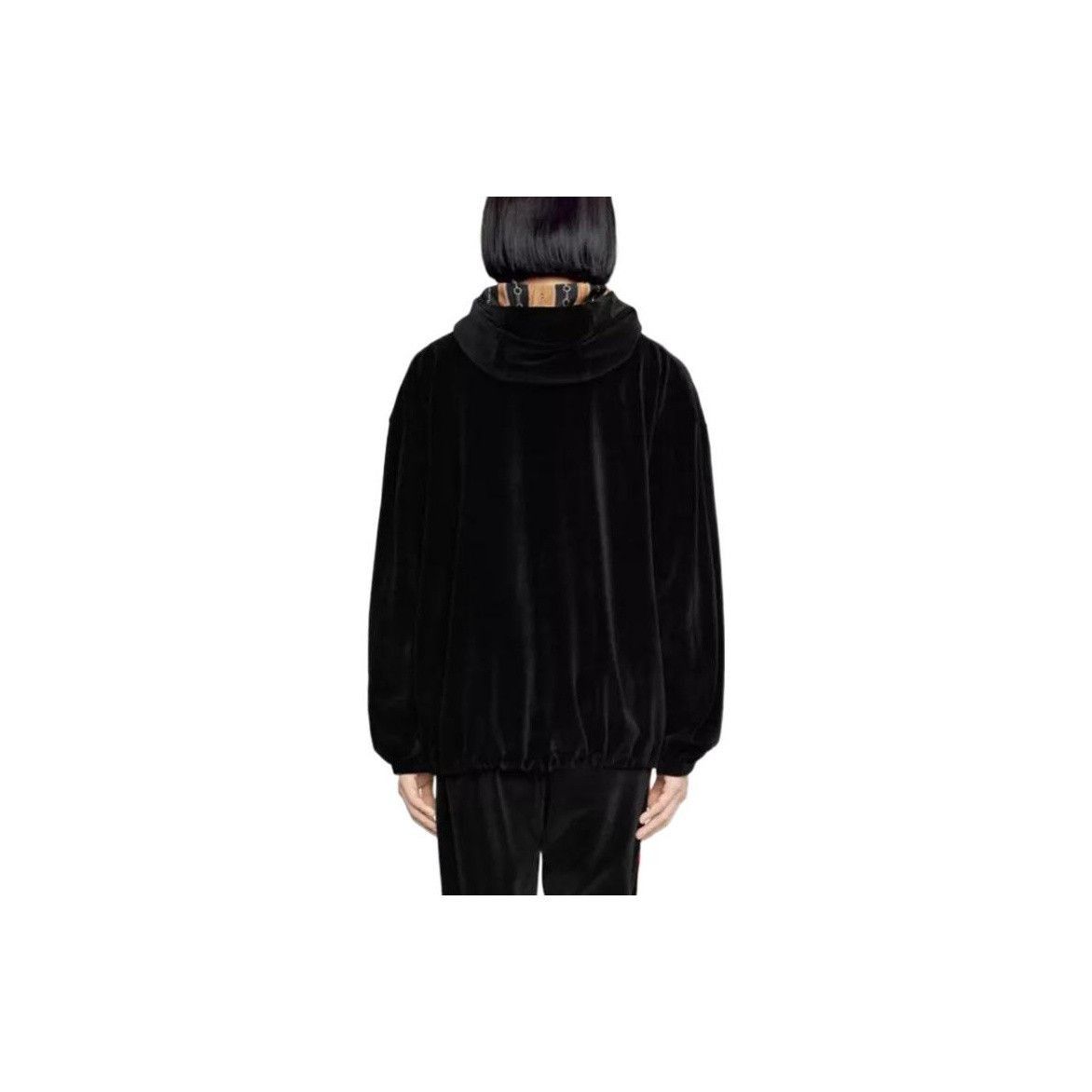 Gucci Velour Half Zip Hoodie in Black Size US S / EU 44-46 / 1 - 6 Thumbnail