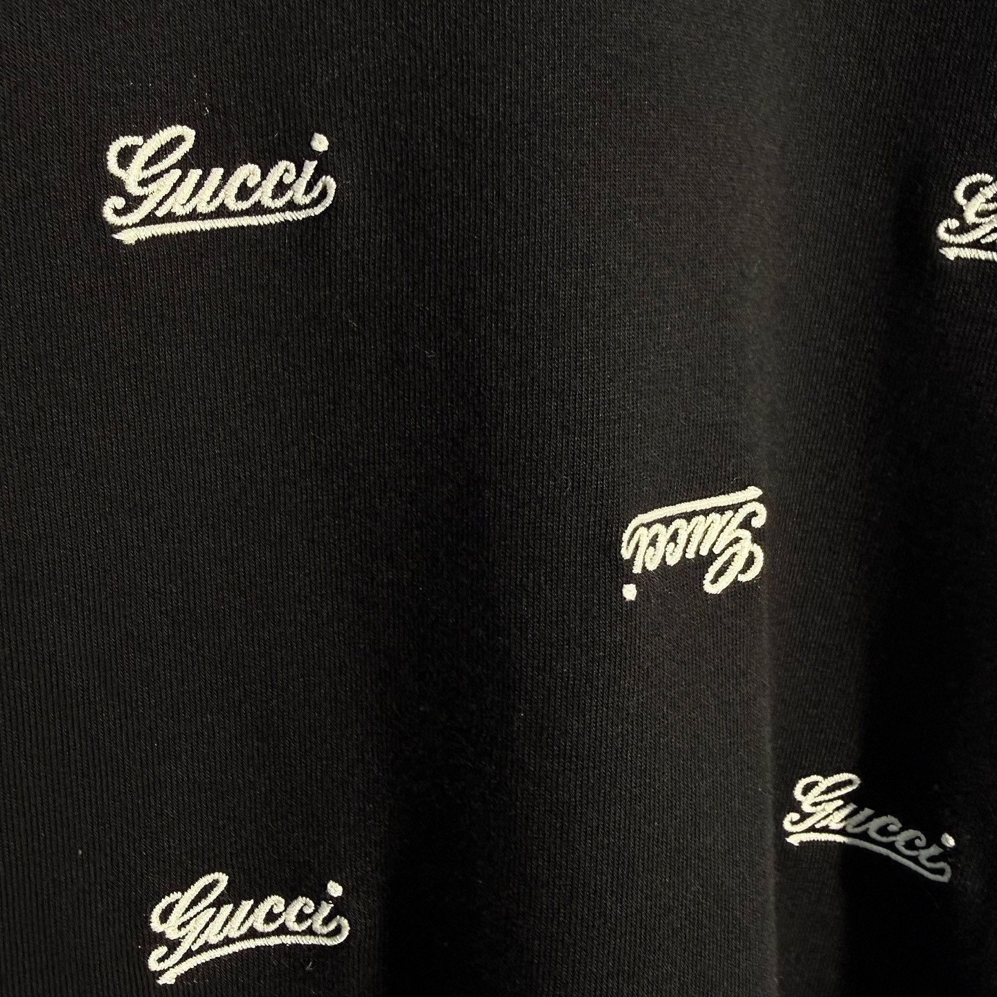 Gucci Classic Black Logo Graphic Tee Size US XXS / EU 40 - 6 Thumbnail