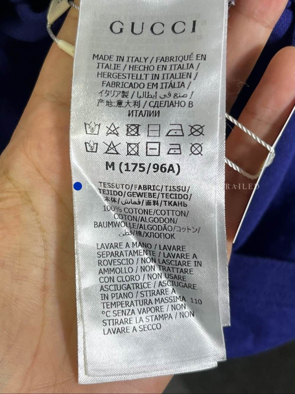 Gucci Eschatology Logo T-Shirt in Blue Size US M / EU 48-50 / 2 - 4 Thumbnail