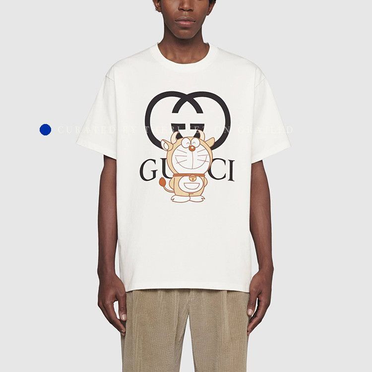 Gucci Doraemon Graphic T-Shirt in White Size US M / EU 48-50 / 2 - 8 Thumbnail