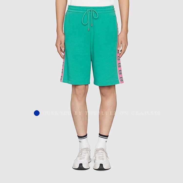 Gucci Pineapple Logo Shorts in Green Size US 30 / EU 46 - 6 Thumbnail