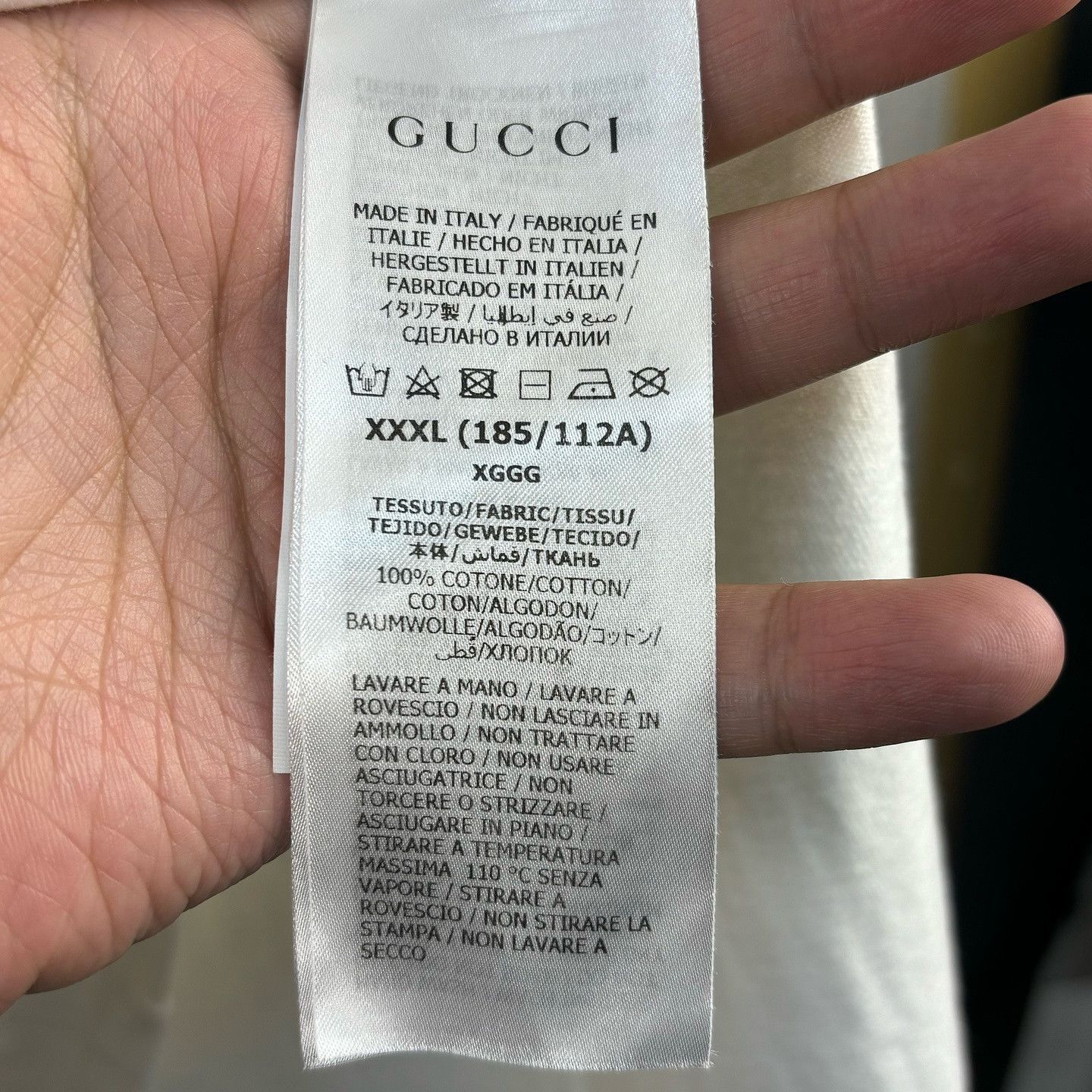 Gucci Interlocking G Stripe T-Shirt in White Size US XXL / EU 58 / 5 - 4 Thumbnail