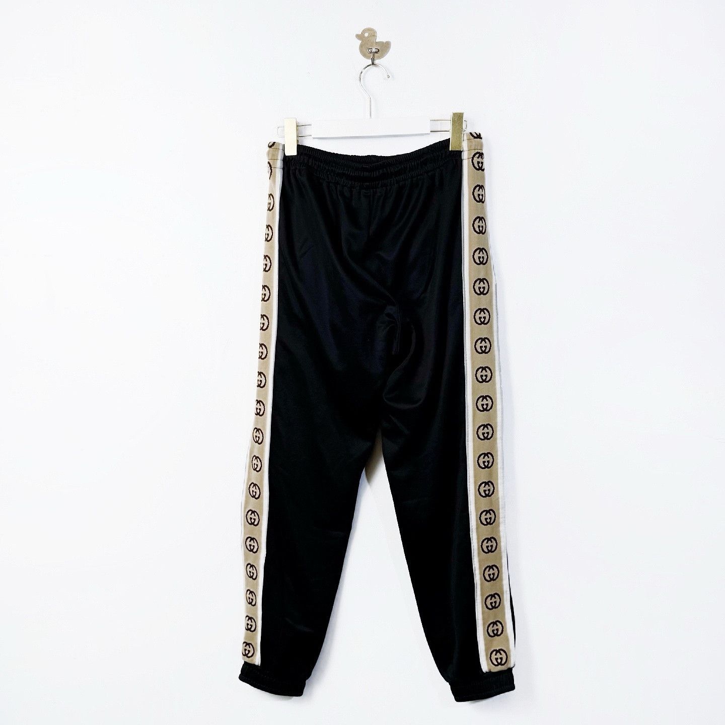 Gucci Black Logo Side Stripe Sweatpants Size US 32 / EU 48 - 2 Thumbnail