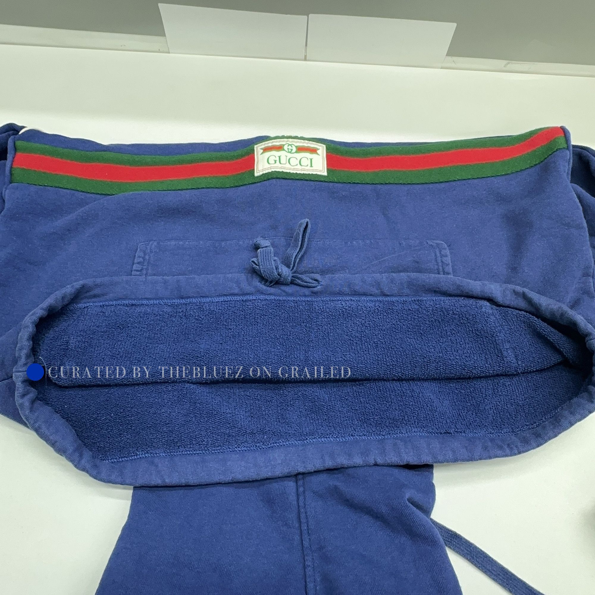Gucci Web Stripe Zip-Up Hoodie in Blue Size US S / EU 44-46 / 1 - 10 Thumbnail
