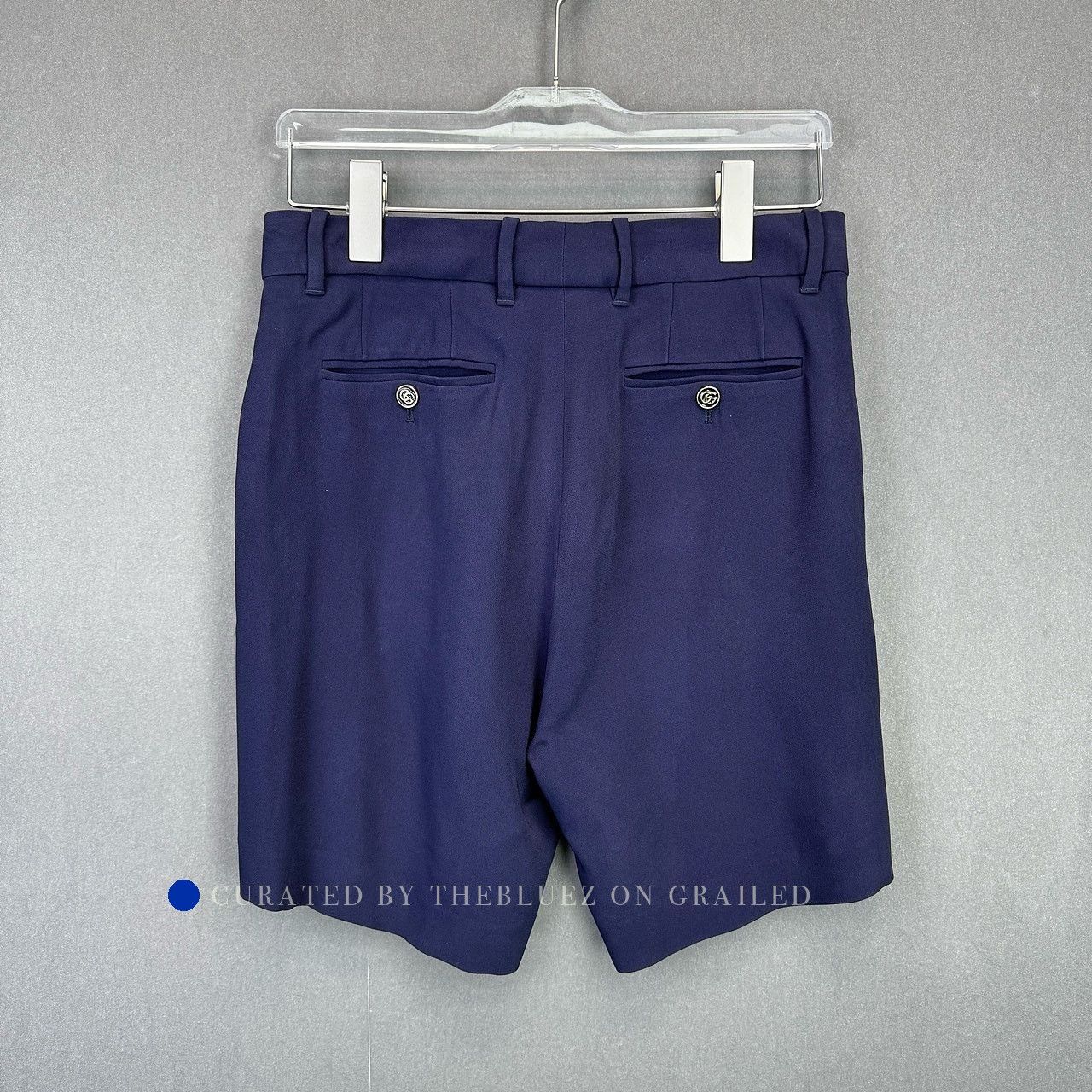 Gucci Stylish Blue Viscose Blend Shorts Size US 40 / EU 56 - 2 Thumbnail