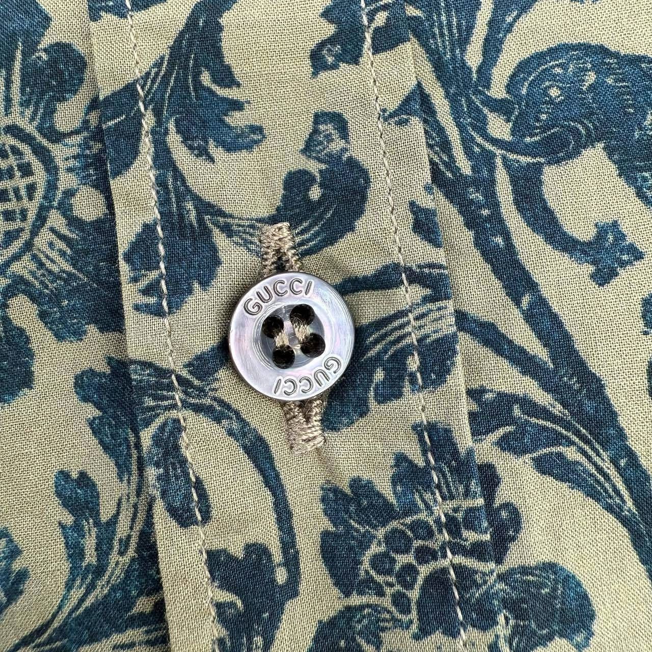 Gucci Floral Pattern Button Up Shirt Size US S / EU 44-46 / 1 - 6 Thumbnail