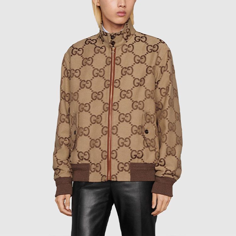 Gucci Canvas Jacket with GG Logo in Brown Size US S / EU 44-46 / 1 - 8 Thumbnail