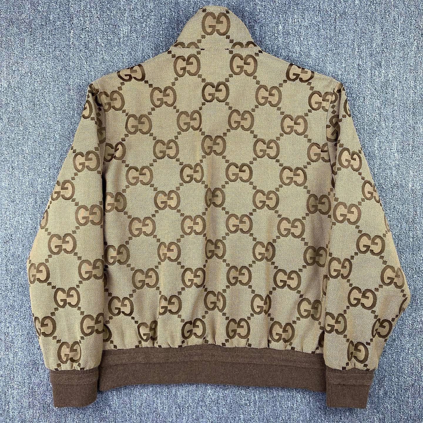 Gucci Canvas Jacket with GG Logo in Brown Size US S / EU 44-46 / 1 - 2 Thumbnail