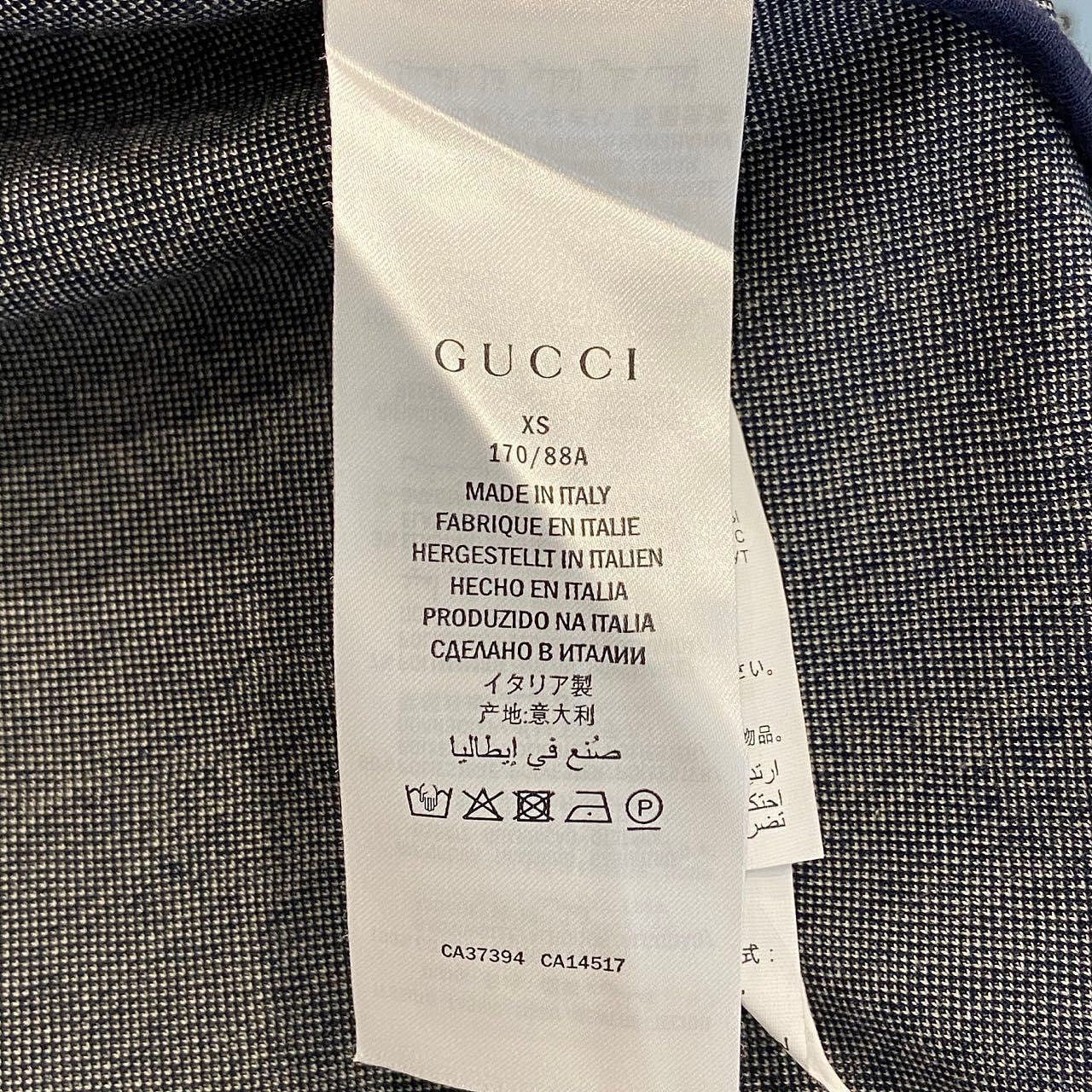 Gucci GG Monogram Zip-Up Sweatshirt in Blue Size US XS / EU 42 / 0 - 4 Thumbnail