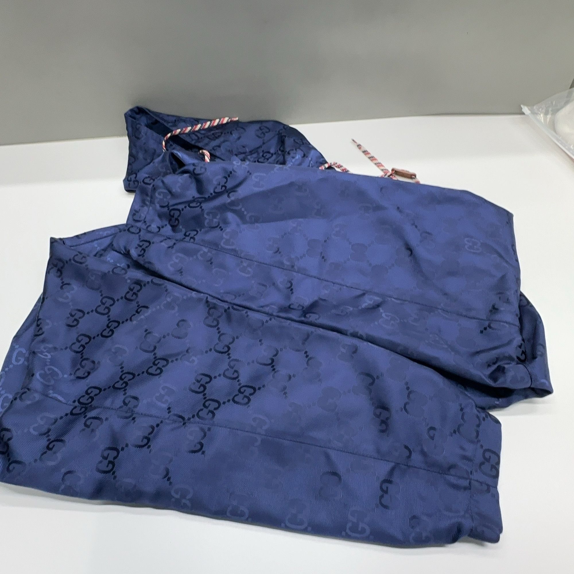 Gucci Stylish Hooded Monogram Jacket in Blue Size US S / EU 44-46 / 1 - 11 Thumbnail