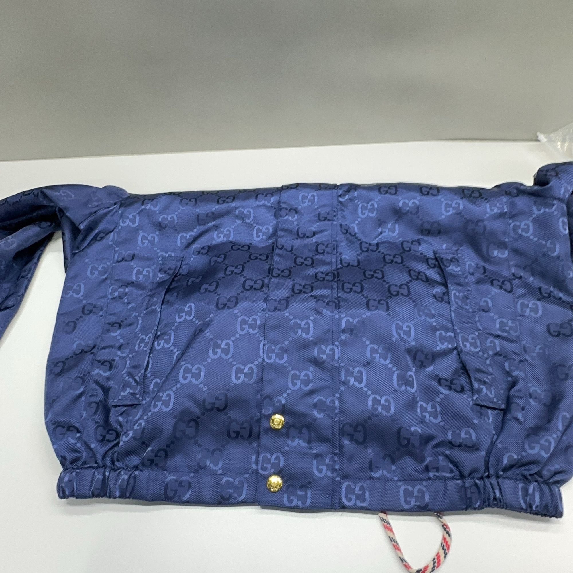 Gucci Stylish Hooded Monogram Jacket in Blue Size US S / EU 44-46 / 1 - 8 Thumbnail