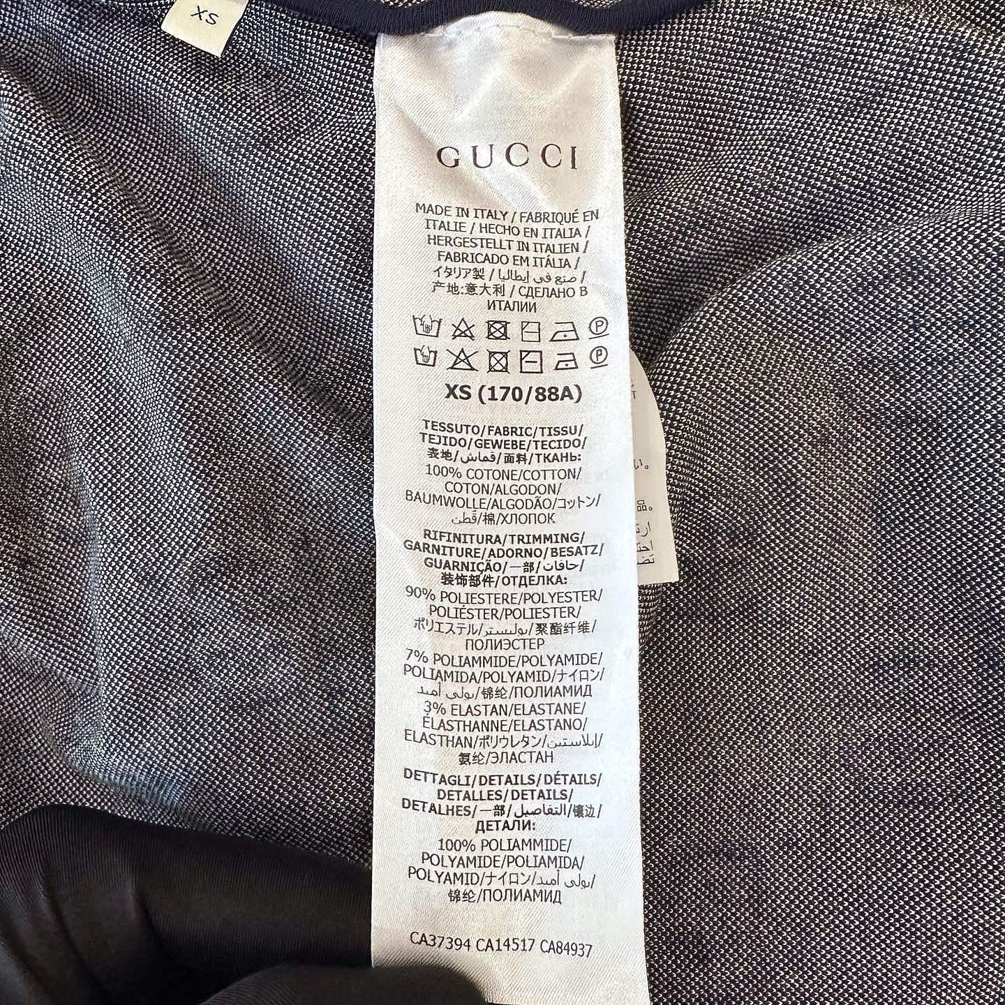 Gucci Stylish Monogram Track Jacket in Blue Size US XS / EU 42 / 0 - 4 Thumbnail