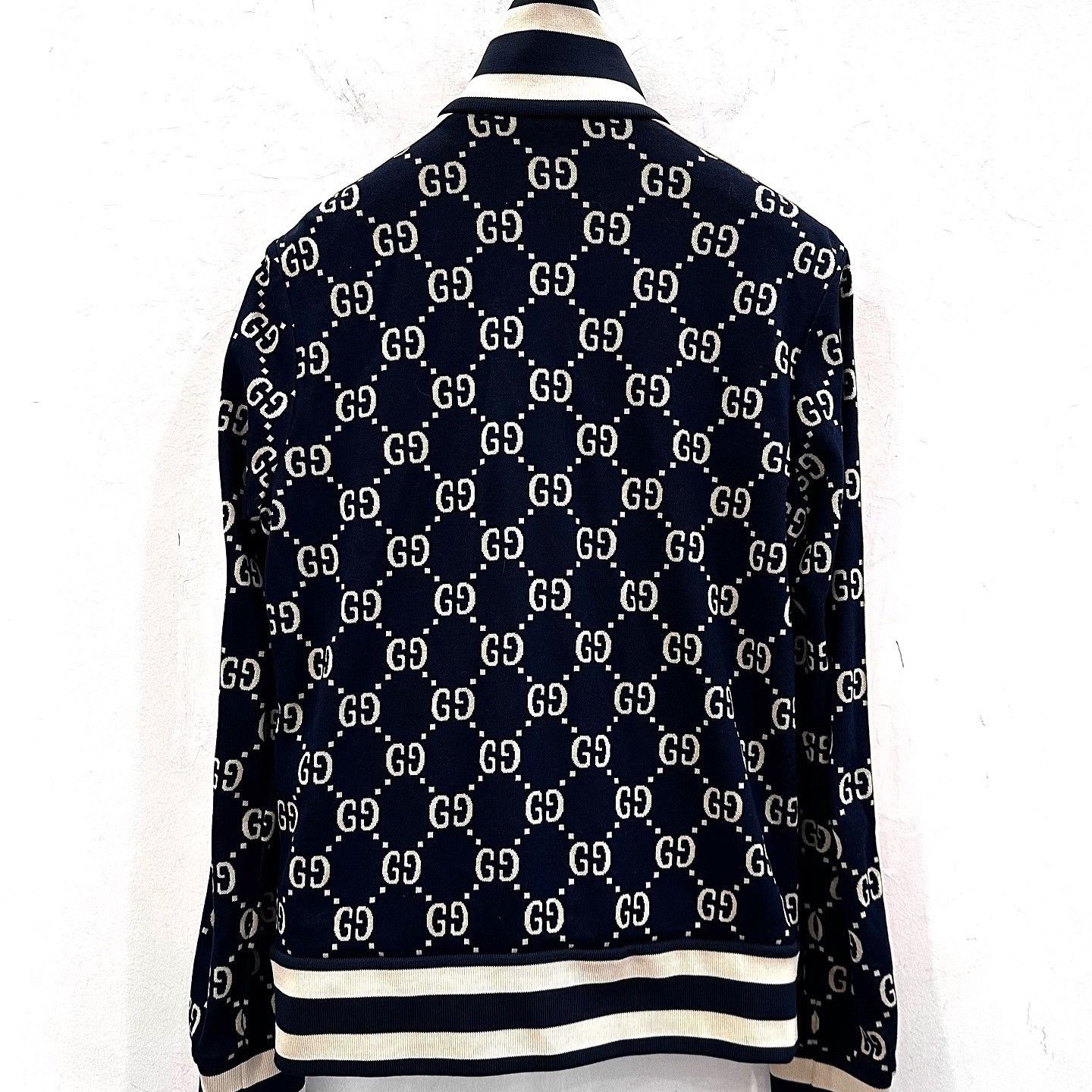 Gucci Stylish Monogram Track Jacket in Blue Size US XS / EU 42 / 0 - 2 Thumbnail