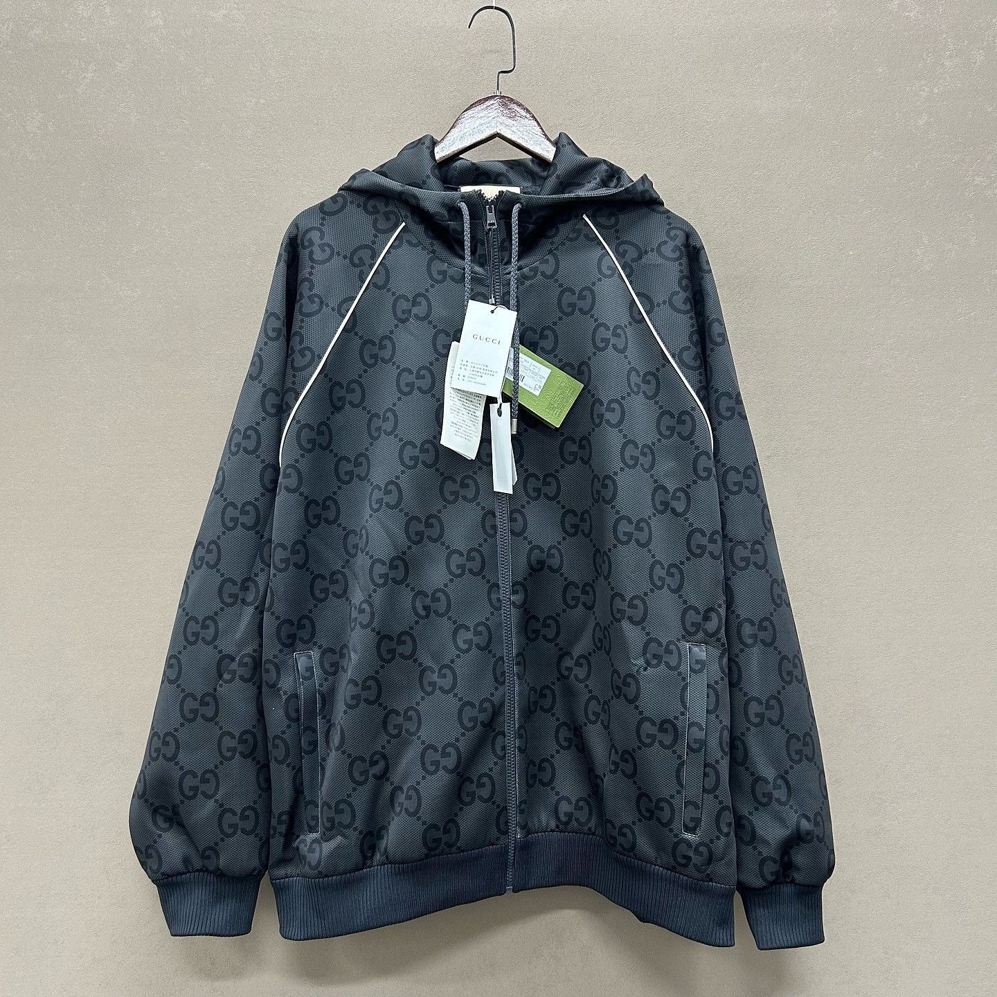 Gucci Monogram Zip Jacket in Black Size US XXL / EU 58 / 5 - 5 Thumbnail